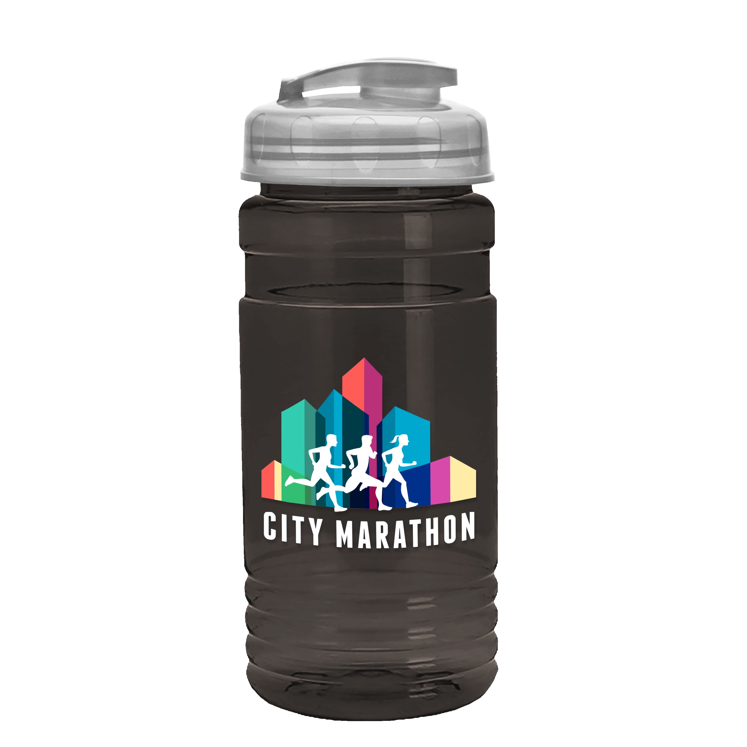 Garyline® Groove Tritan® Bottle with Flip-Top Lid - 20 oz. 2