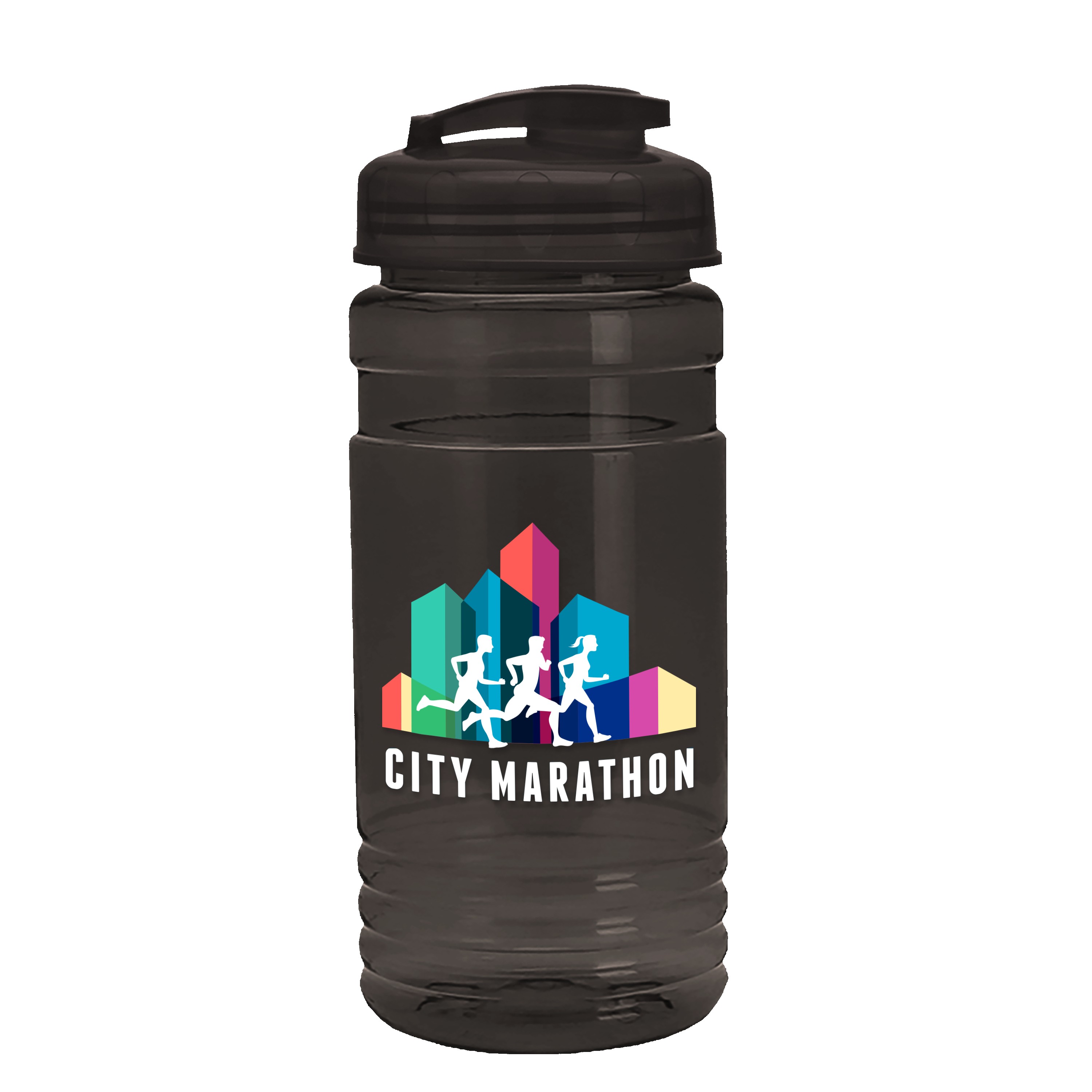 Garyline® Groove Tritan® Bottle with Flip-Top Lid - 20 oz. 2