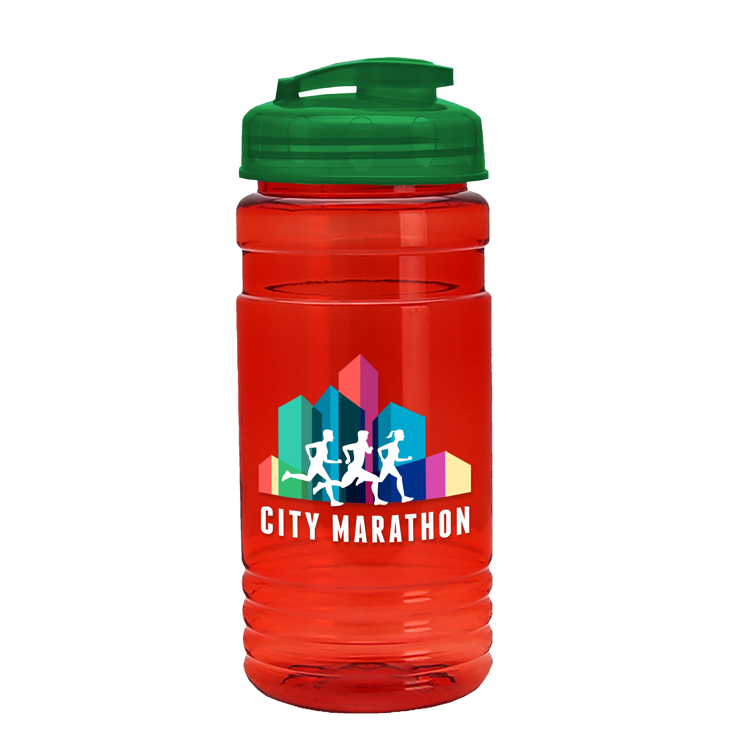 Garyline® Groove Tritan® Bottle with Flip-Top Lid - 20 oz. 2