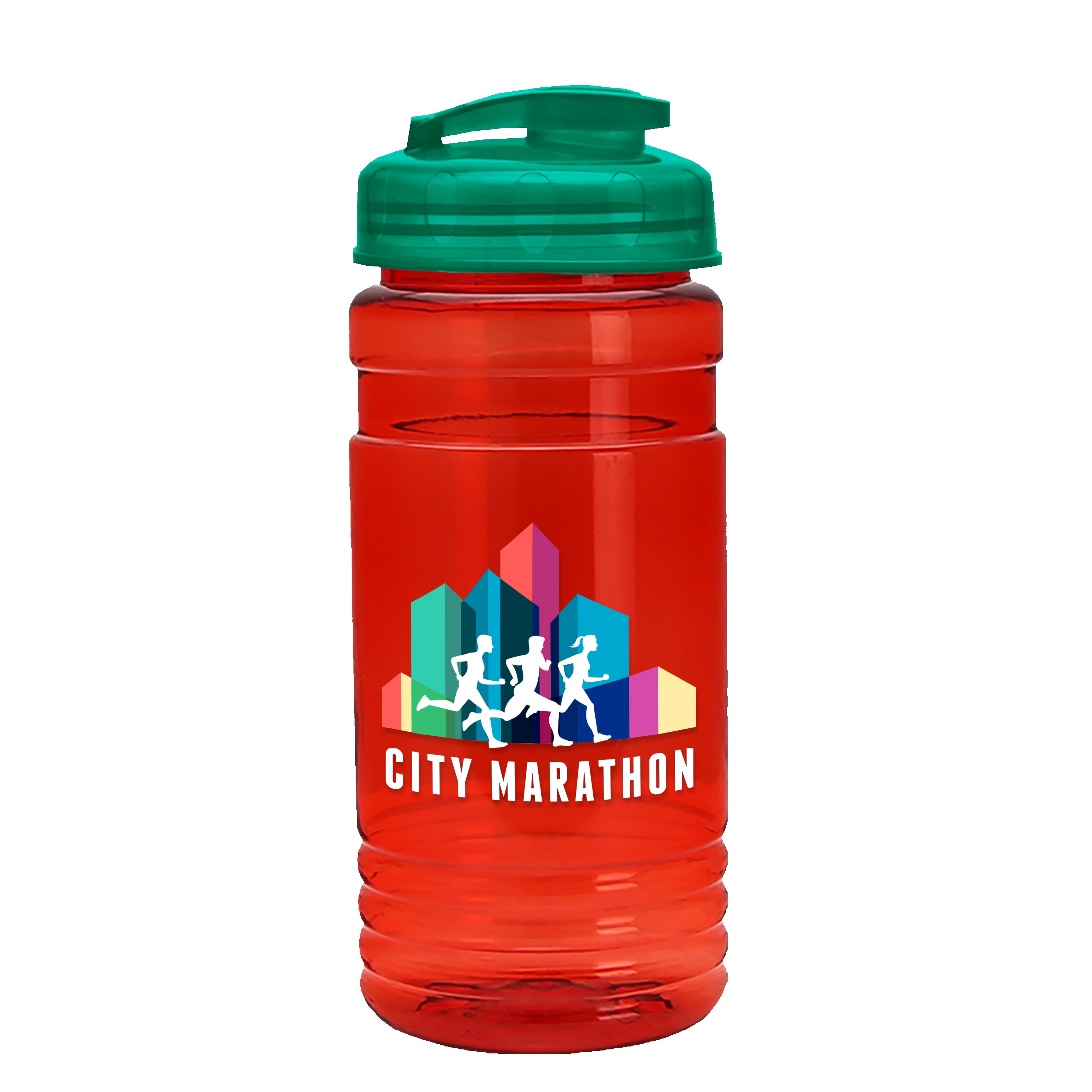 Garyline® Groove Tritan® Bottle with Flip-Top Lid - 20 oz. 2