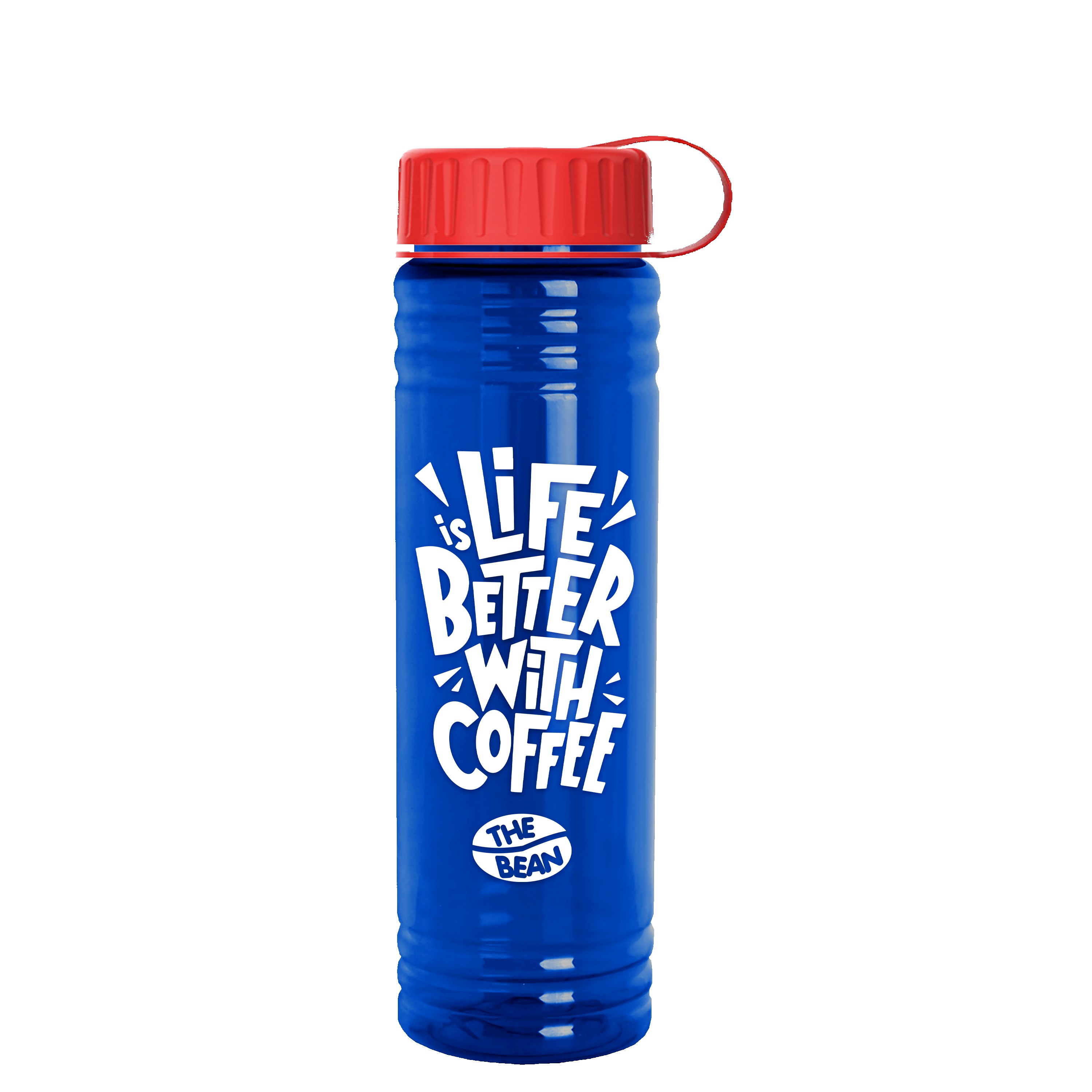 Garyline® Slim Fit RPET Bottle with Tethered Lid - 24 oz. 2