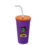 Garyline® Sport Sipper Cup with Straw Lid - 24 oz. - SC24LF_violet_cup_translucentorange_lid_frost_straw_full.png Garyline® Sport Sipper Cup with Straw Lid - 24 oz. - SC24LF_violet_cup_translucentorange_lid_frost_straw_full.png