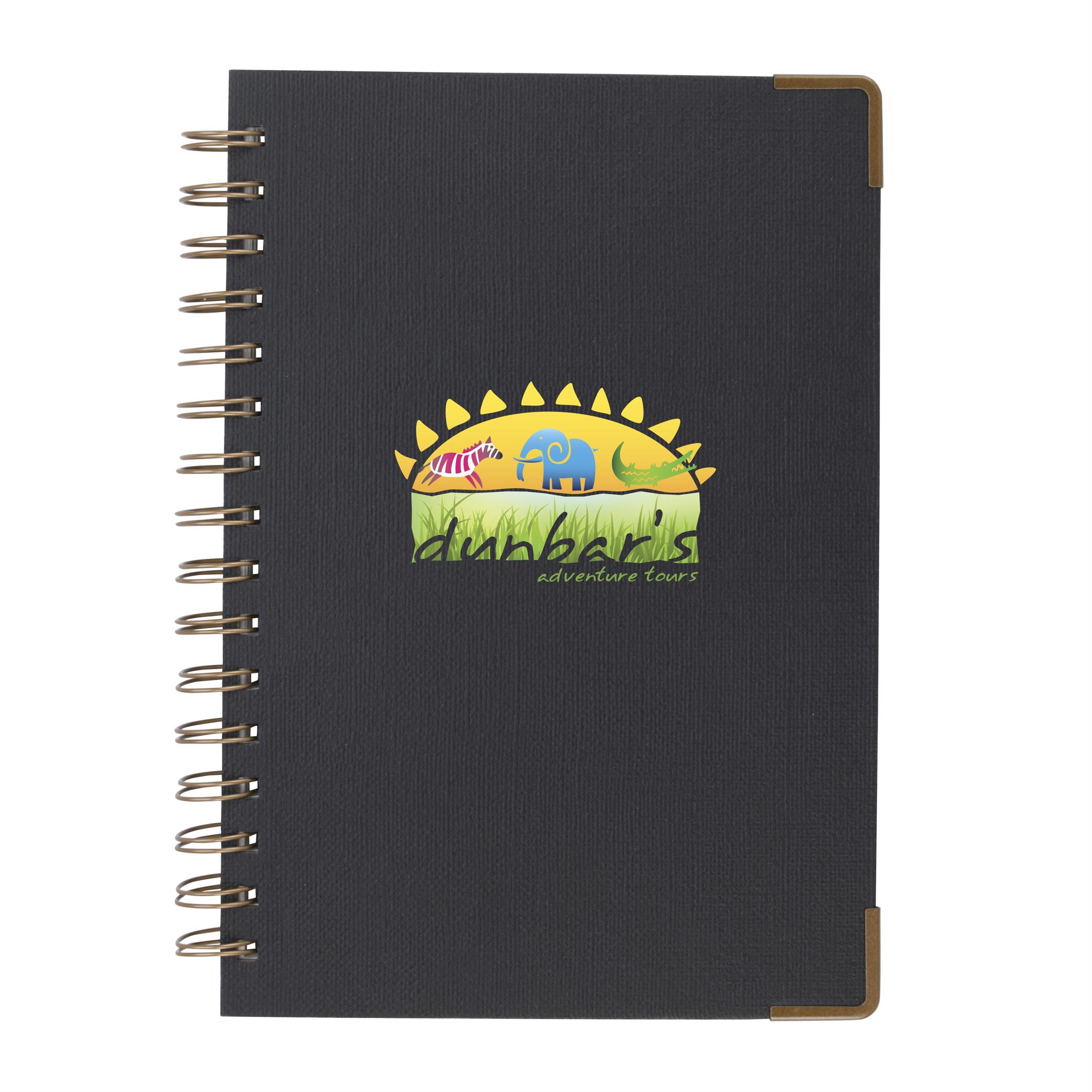 Good Value™ Woven Paper Hardback With Metal Accents Notebook 2