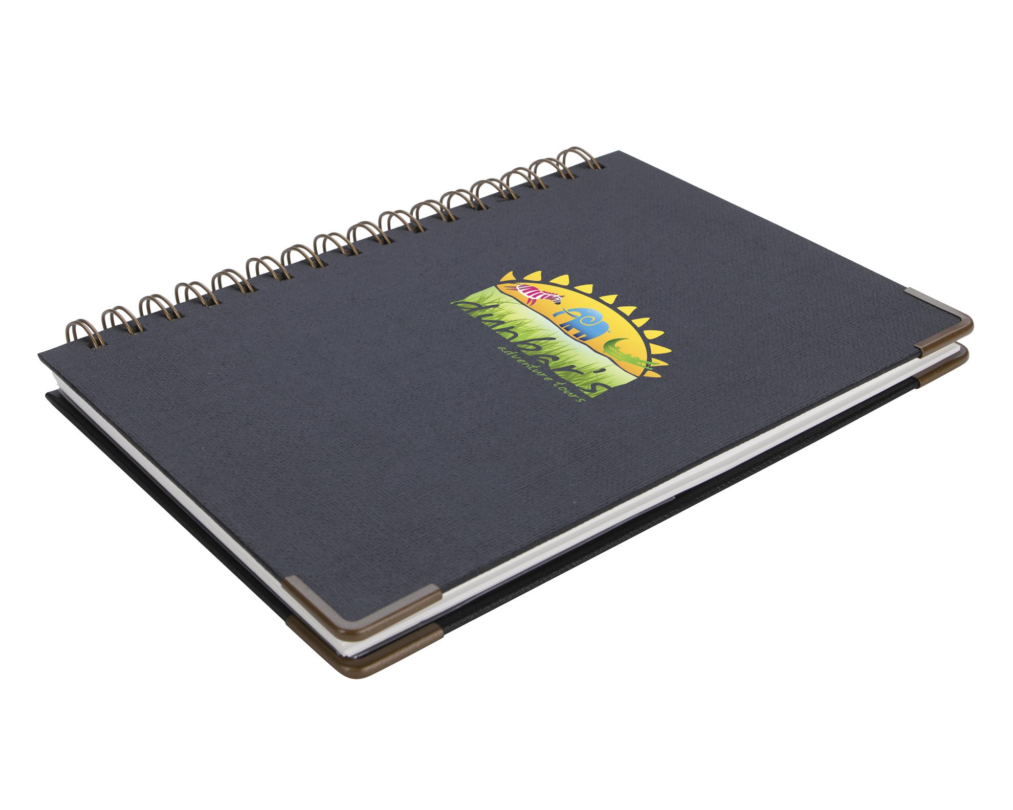 Good Value™ Woven Paper Hardback With Metal Accents Notebook 2