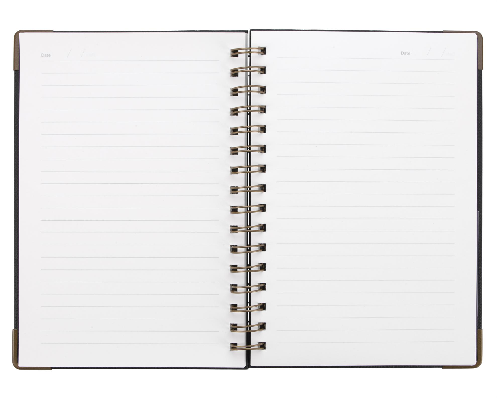 Good Value™ Woven Paper Hardback With Metal Accents Notebook 2