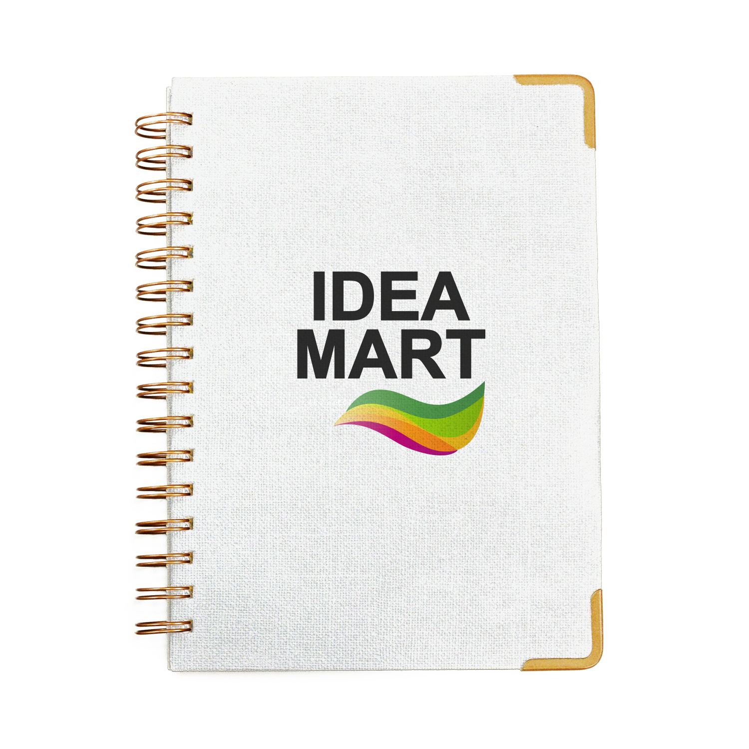 Good Value™ Woven Paper Hardback With Metal Accents Notebook 2