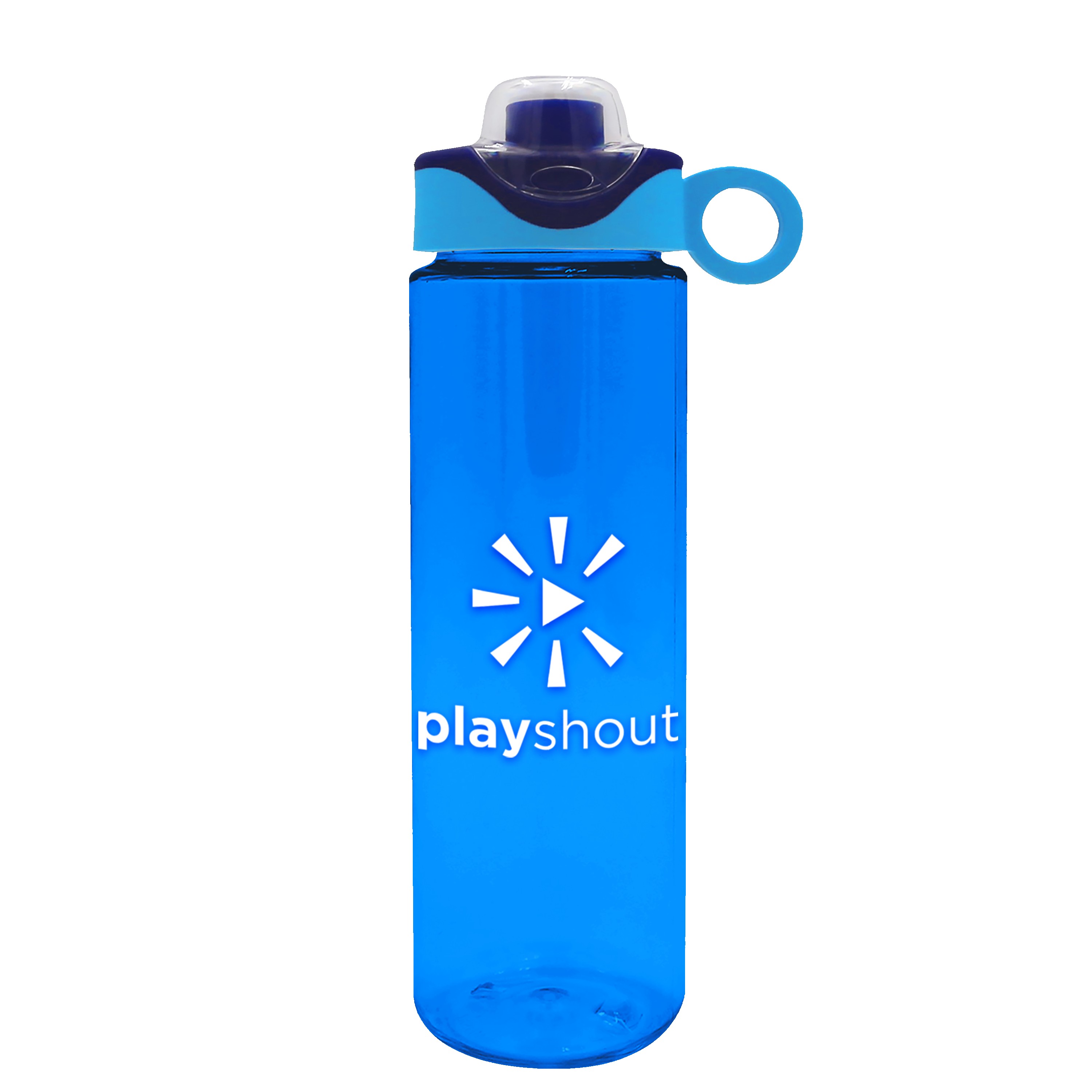 Garyline® Freedom Tritan® Bottle with Two-Tone Drink-Thru Lid with Silicone Loop - 28 oz. 2