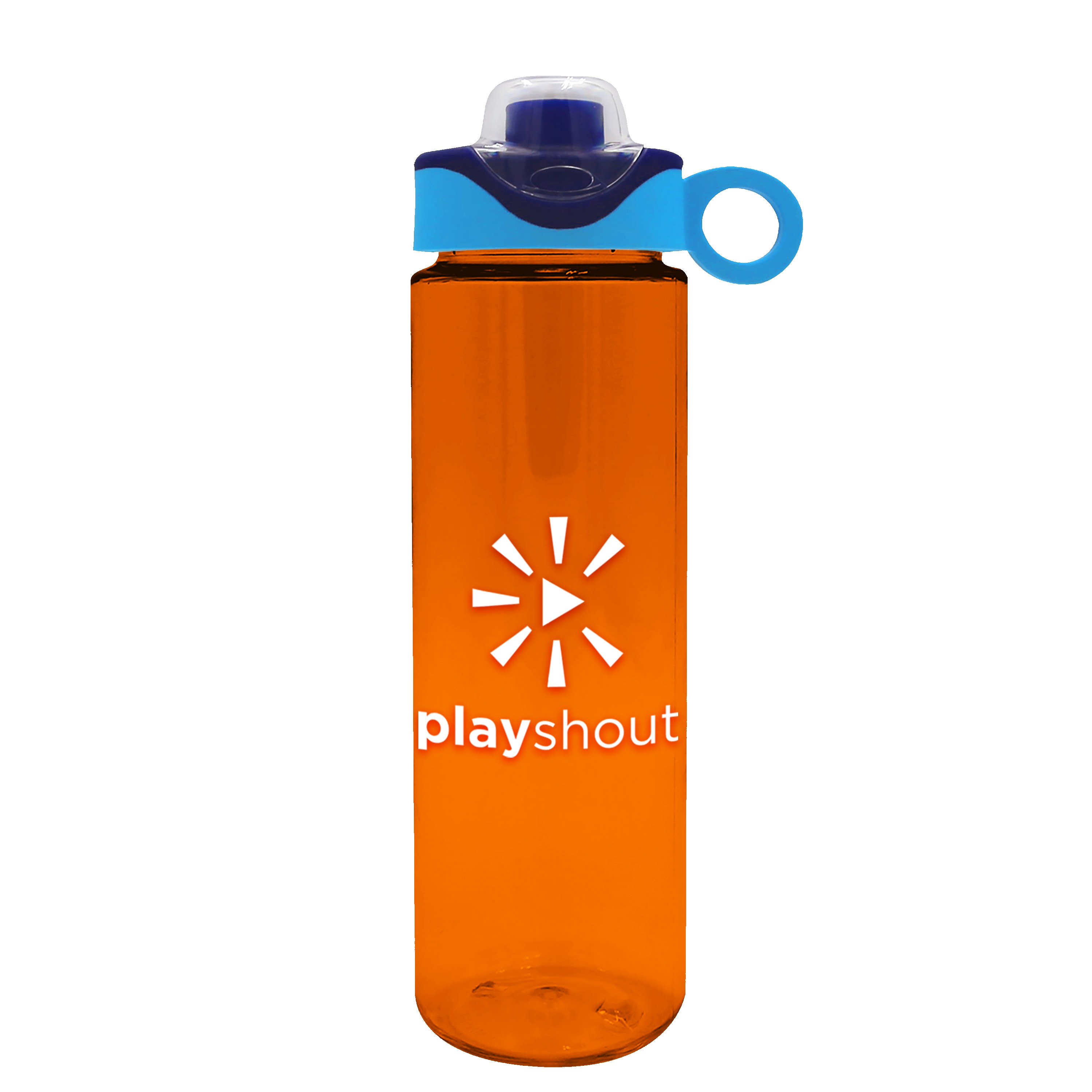 Garyline® Freedom Tritan® Bottle with Two-Tone Drink-Thru Lid with Silicone Loop - 28 oz. 2