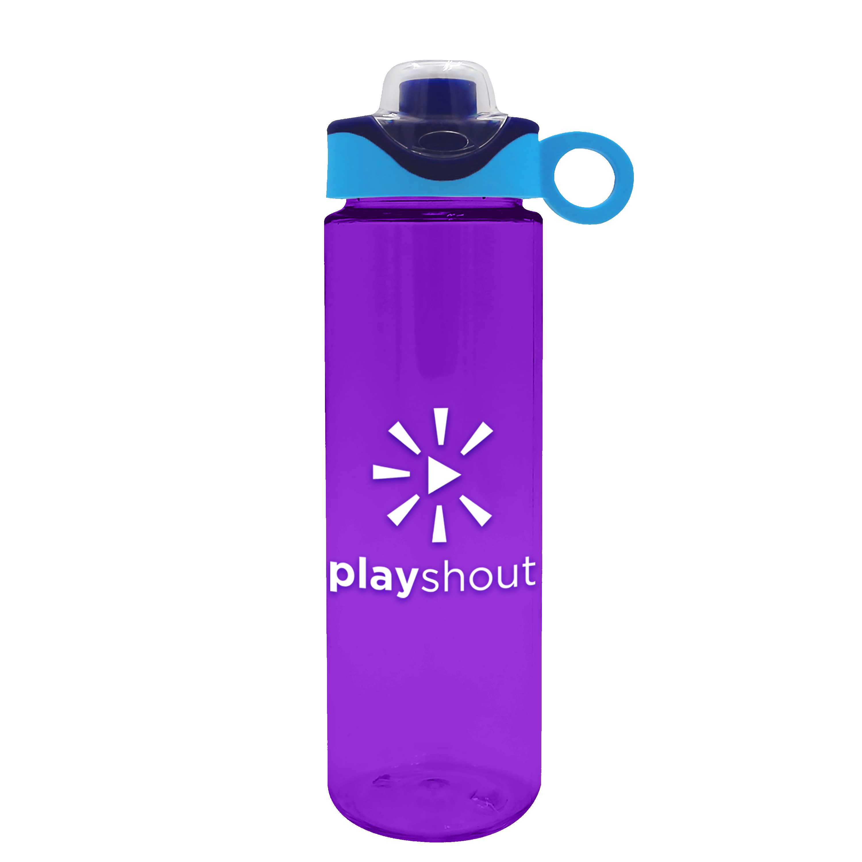 Garyline® Freedom Tritan® Bottle with Two-Tone Drink-Thru Lid with Silicone Loop - 28 oz. 2