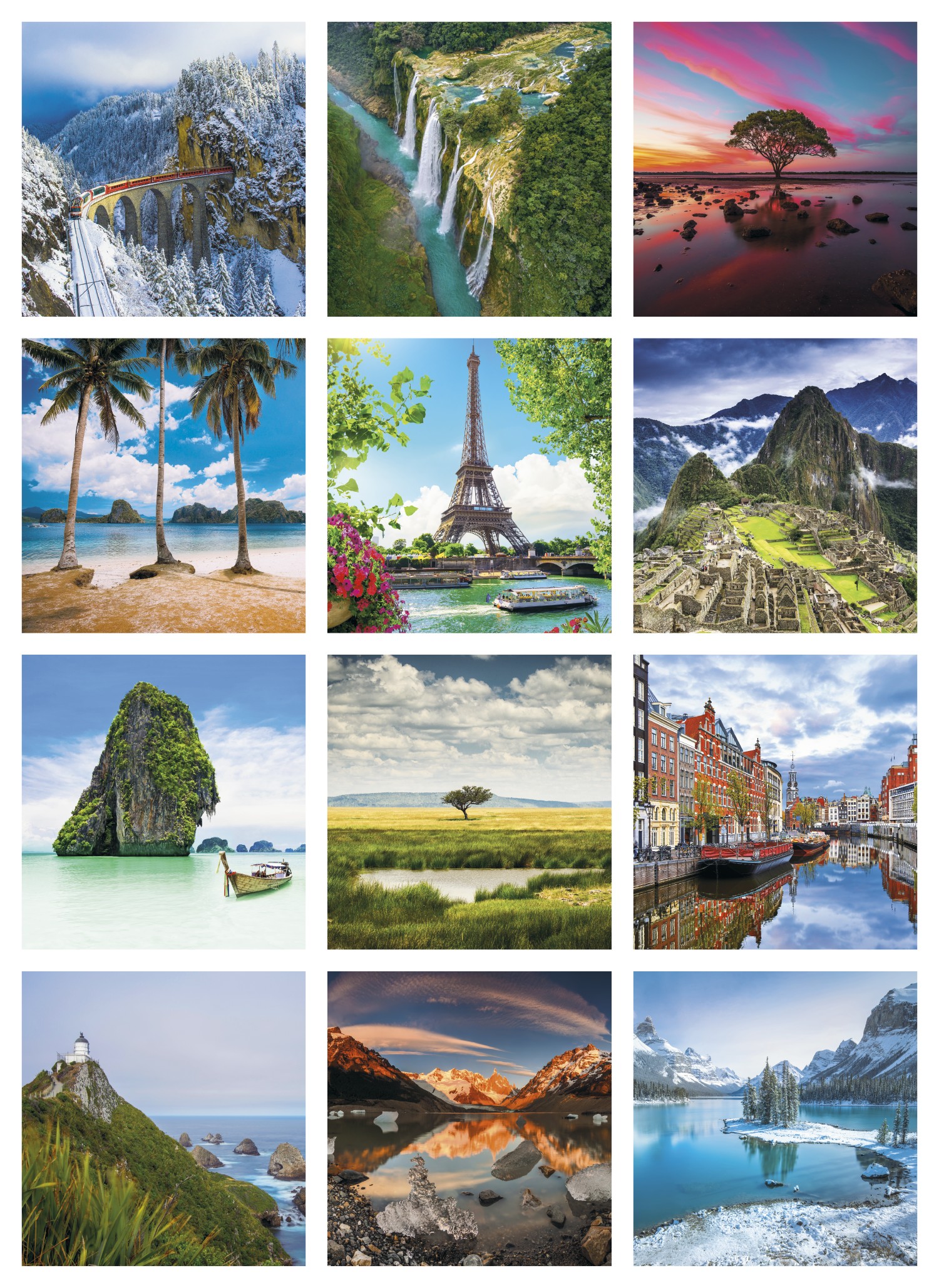 Triumph® Calendars World Scenic Calendar 2