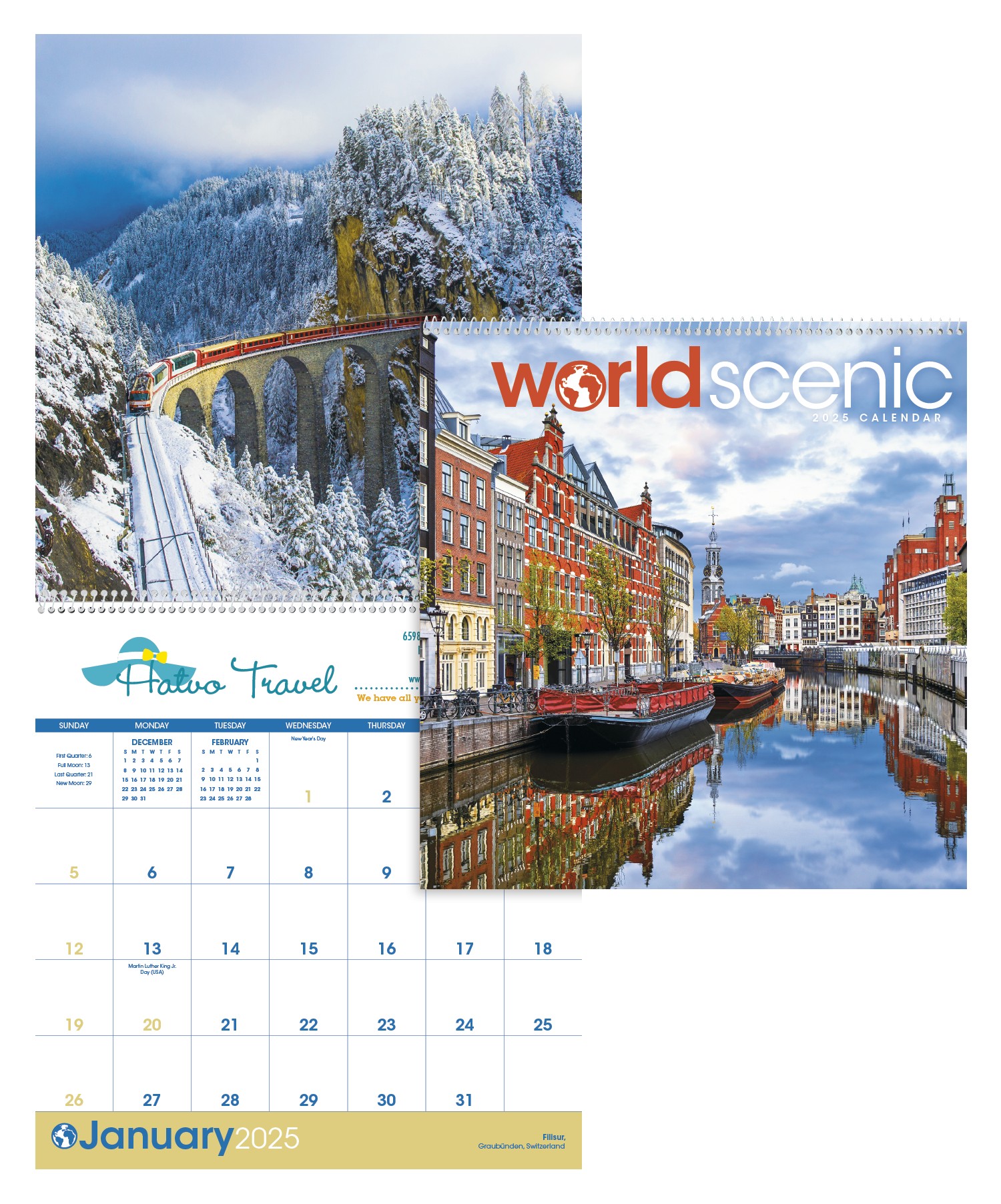 Triumph® Calendars World Scenic Calendar 2