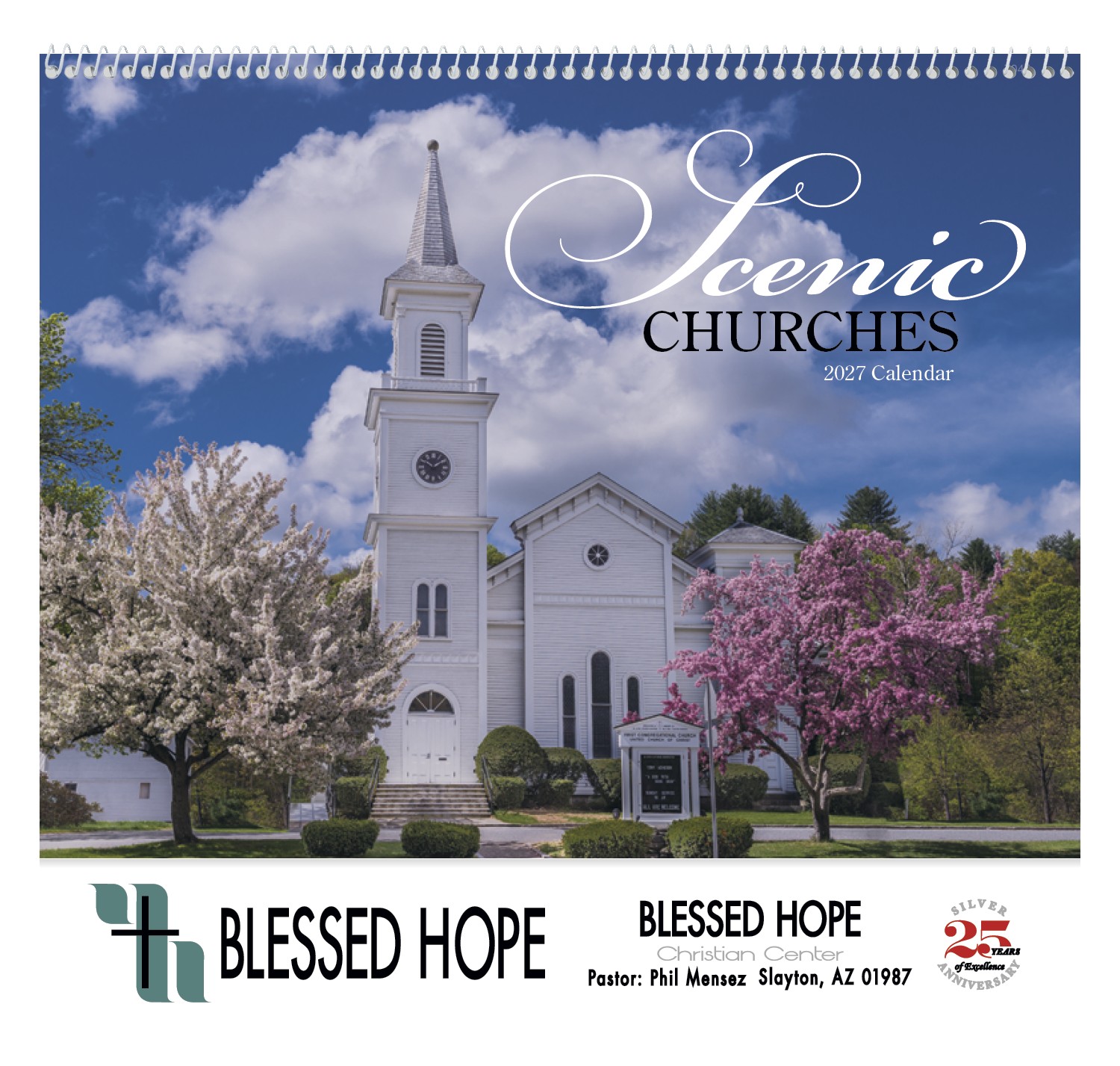 Good Value™ Scenic Churches - Spiral Calendar 2