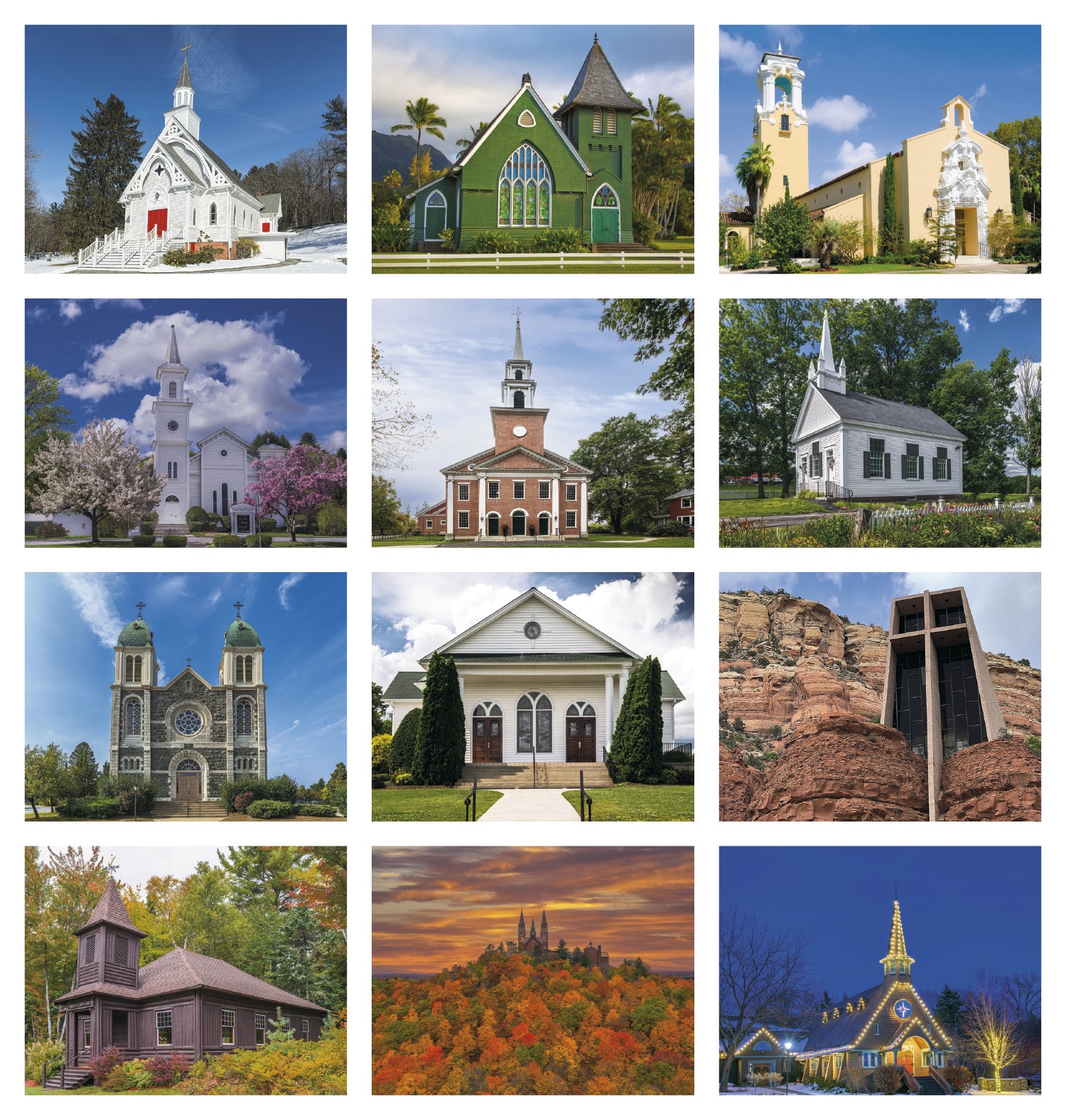 Good Value™ Scenic Churches - Spiral Calendar 2