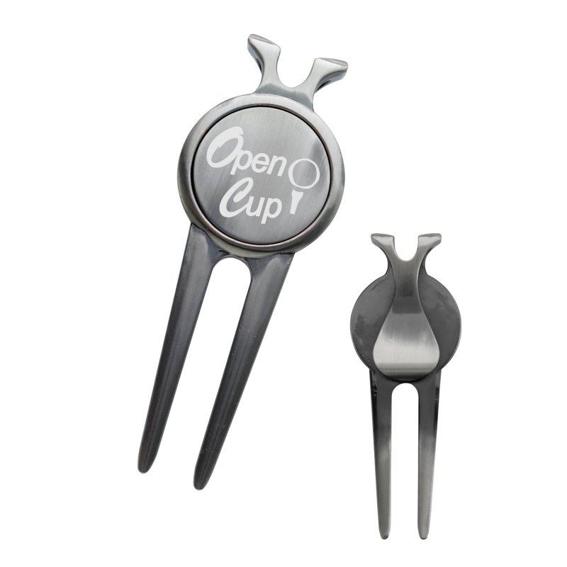 Deluxe Magnetic Divot Repair Tool with Ball Marker 2 Deluxe Magnetic Divot Repair Tool with Ball Marker 2