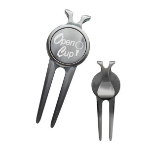 Deluxe Magnetic Divot Repair Tool with Ball Marker 2 Deluxe Magnetic Divot Repair Tool with Ball Marker 2