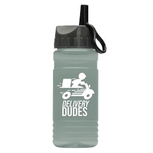 Garyline® RPET Bottle with Ring-Straw Lid - 20 oz. 2 Garyline® RPET Bottle with Ring-Straw Lid - 20 oz. 2