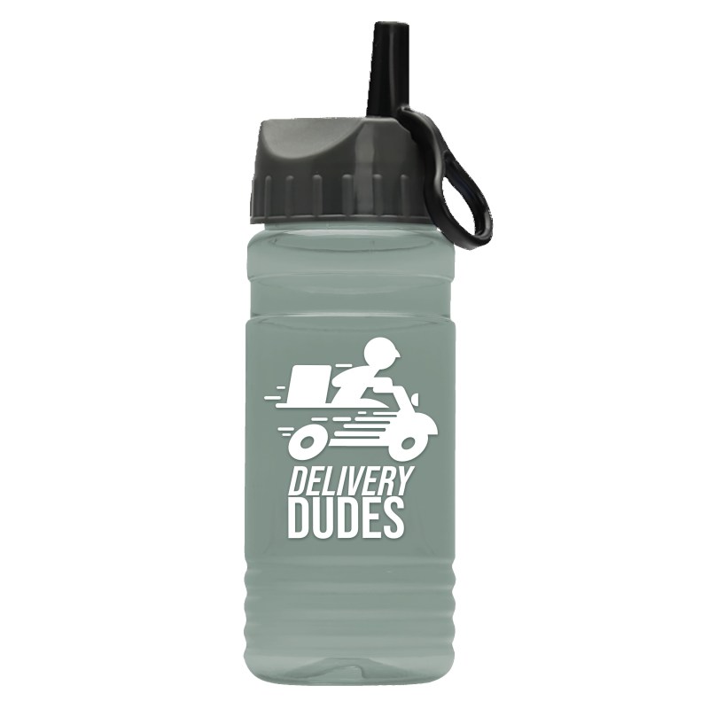 Garyline® RPET Bottle with Ring-Straw Lid - 20 oz. 2 Garyline® RPET Bottle with Ring-Straw Lid - 20 oz. 2