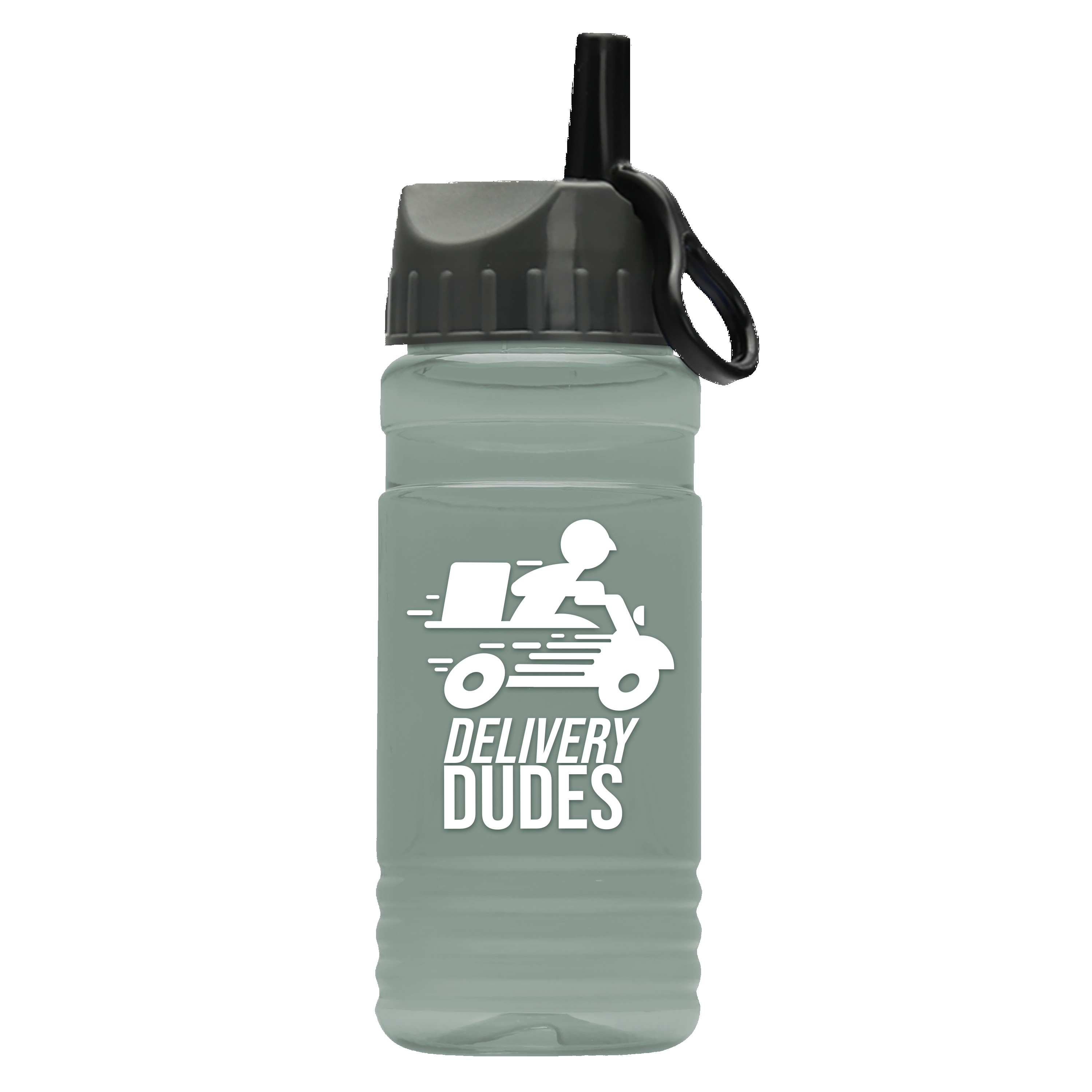 Garyline® RPET Bottle with Ring-Straw Lid - 20 oz. 2