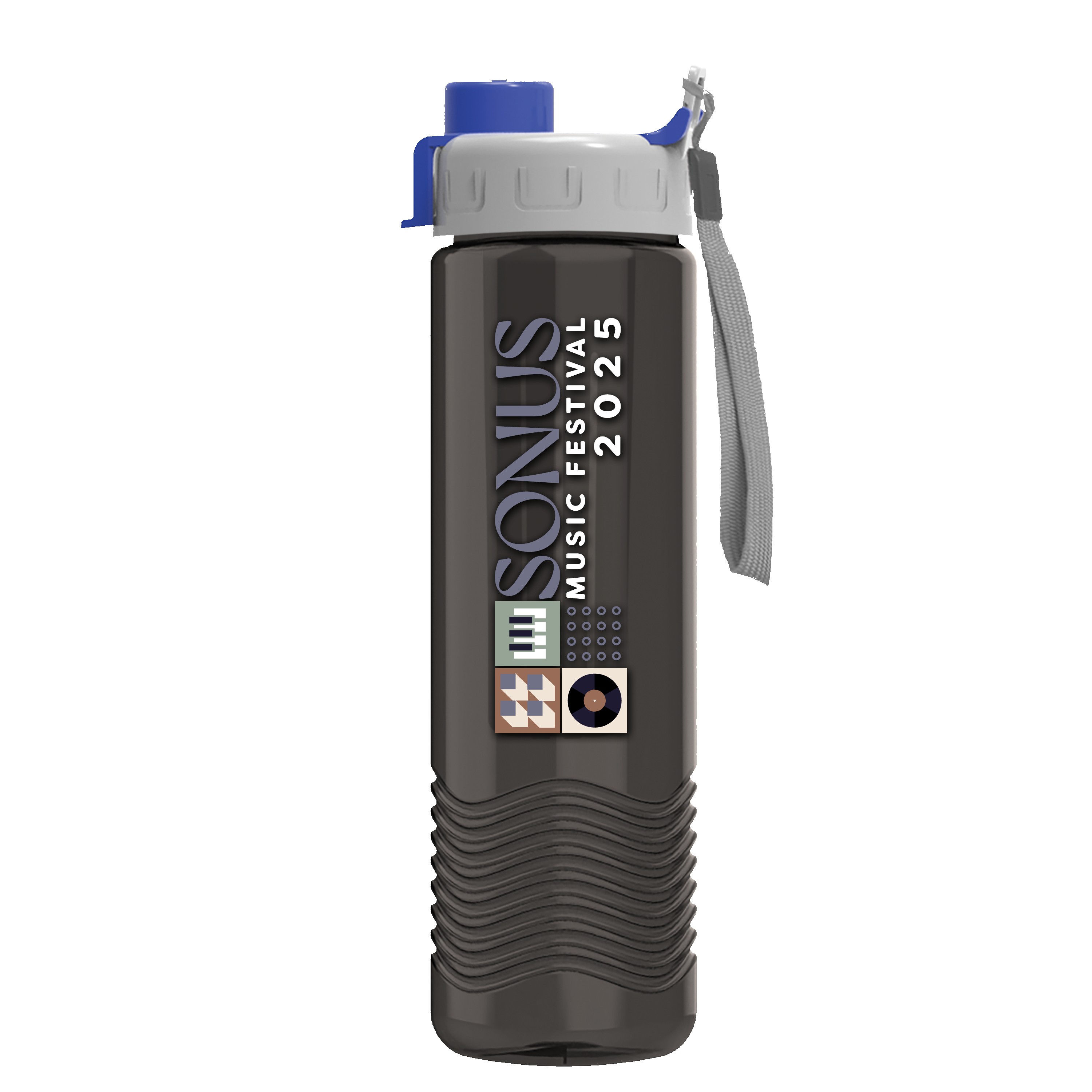 Garyline® Wave Tritan® Bottle with Quick-Snap Lid and Infuser - 24 oz. 2