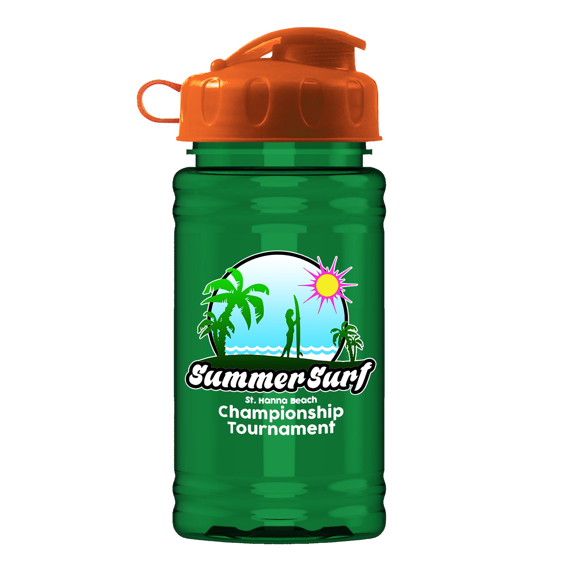 Garyline® Mini RPET Bottle with Flip Lid - 16 oz. 2