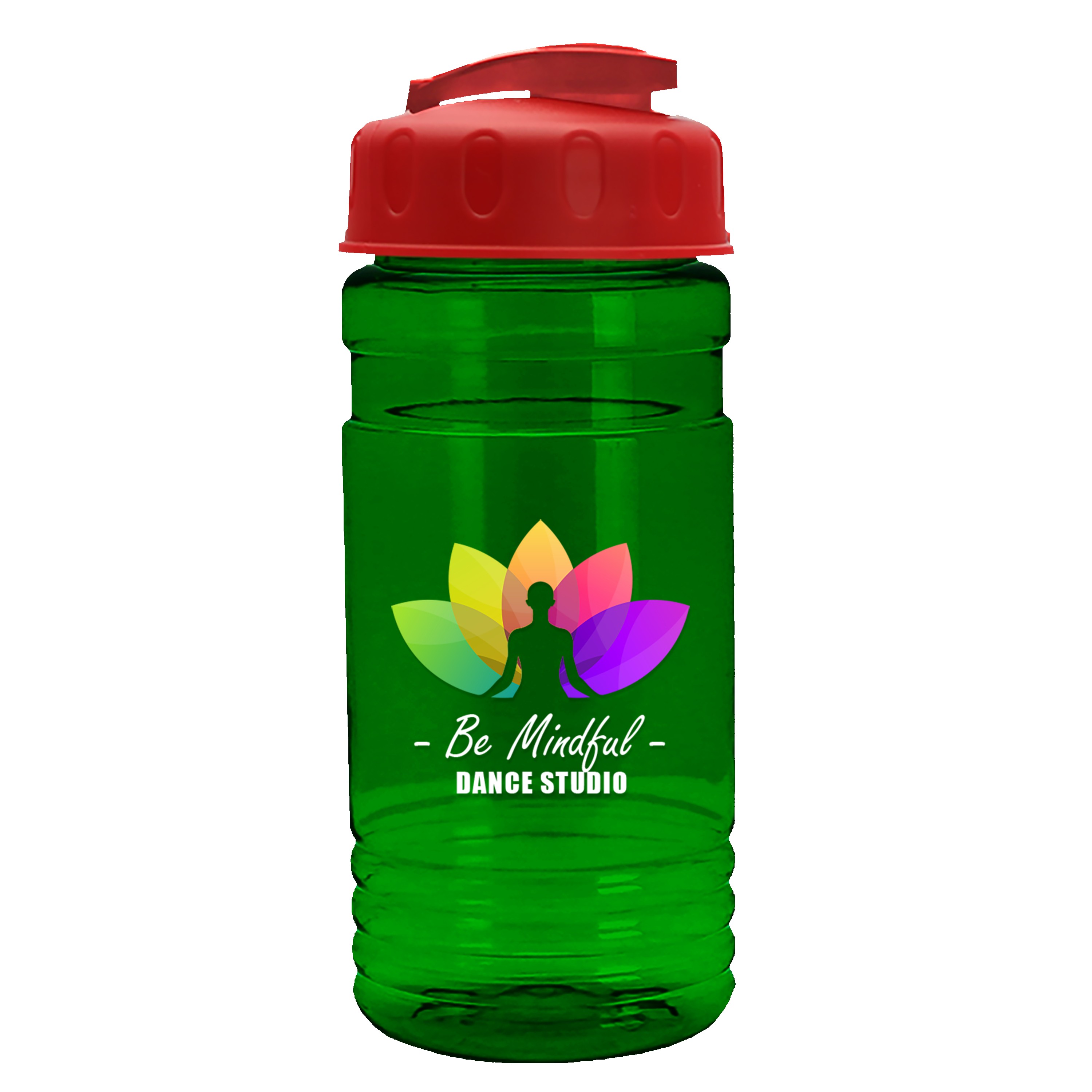 Garyline® RPET Bottle with Flip-Top Lid - 20 oz. 2