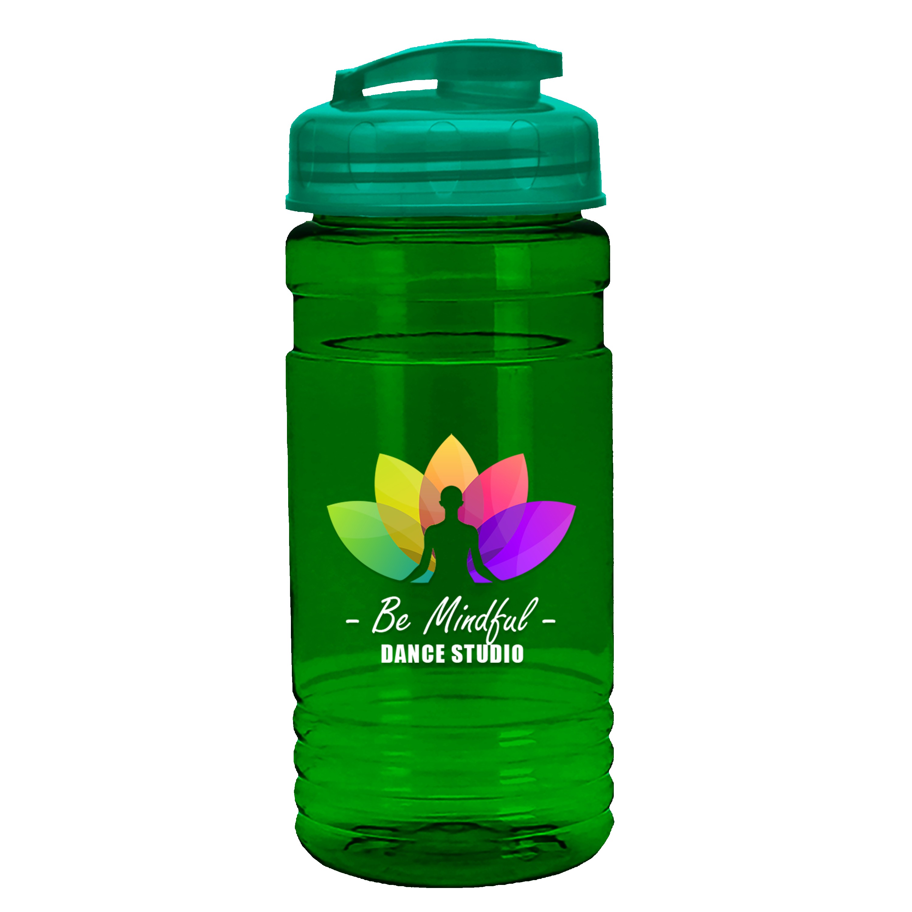 Garyline® RPET Bottle with Flip-Top Lid - 20 oz. 2
