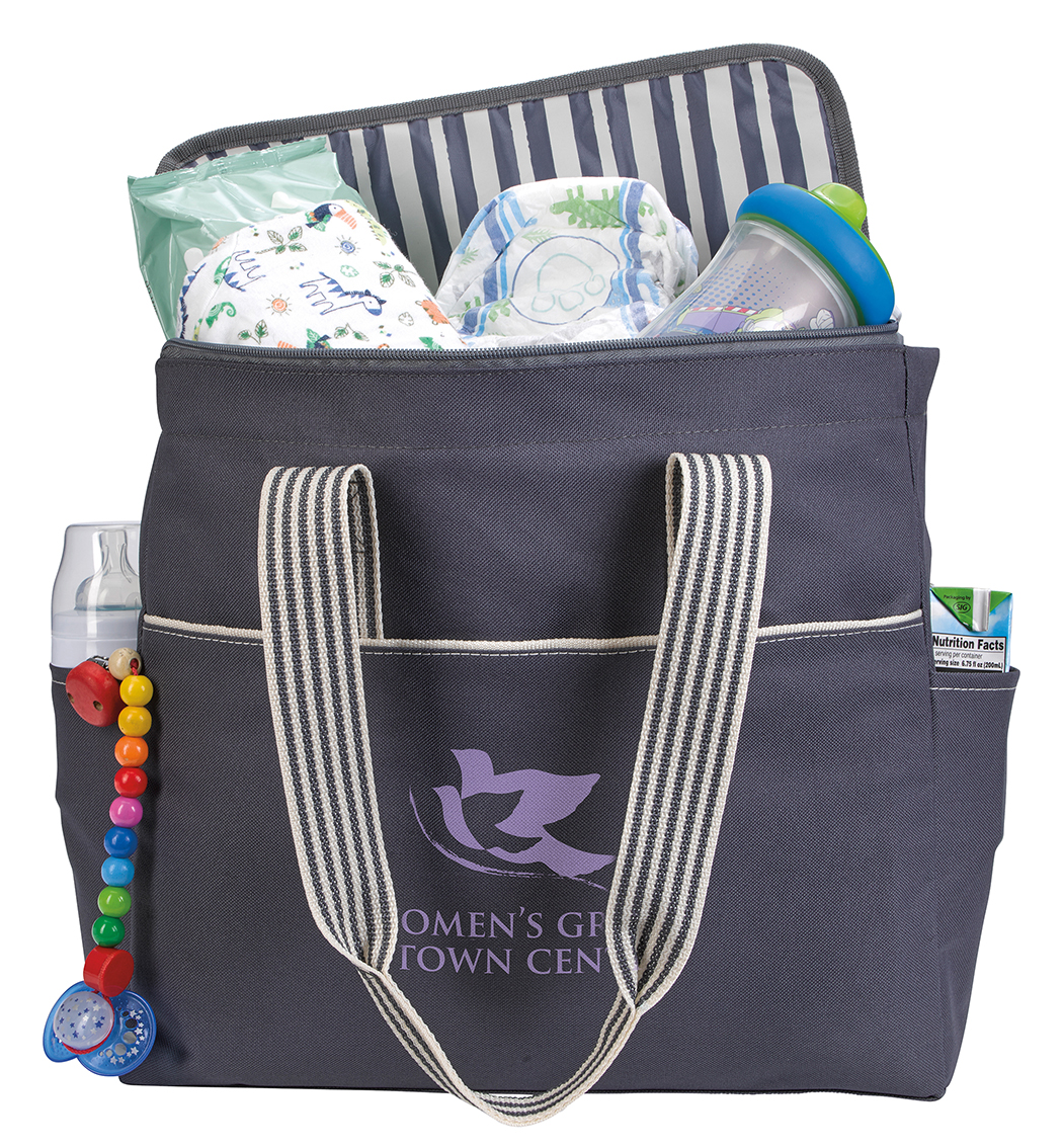 Atchison® Stripe Diaper Tote-Pack 2