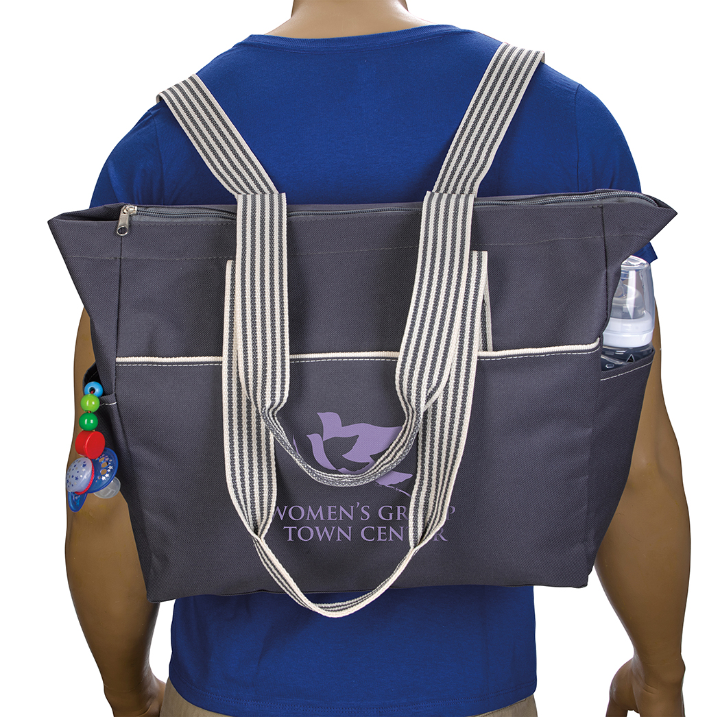 Atchison® Stripe Diaper Tote-Pack 2