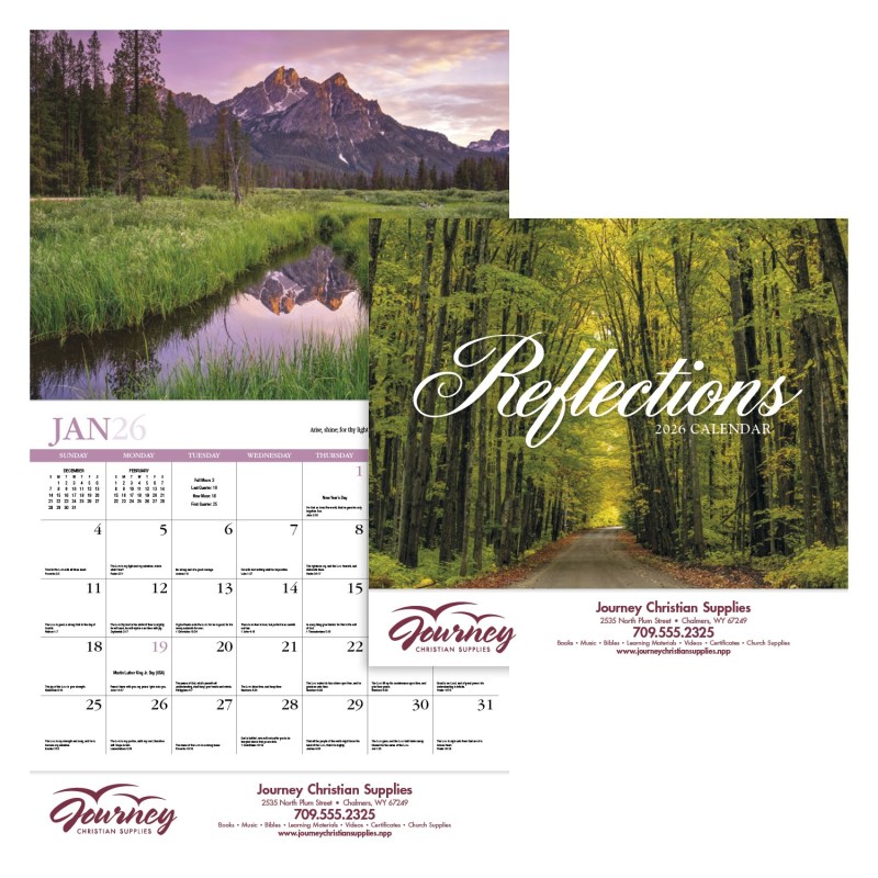 HotLine® Products Reflections (Non-Denominational) Appointment Calendar - Stapled 2 HotLine® Products Reflections (Non-Denominational) Appointment Calendar - Stapled 2