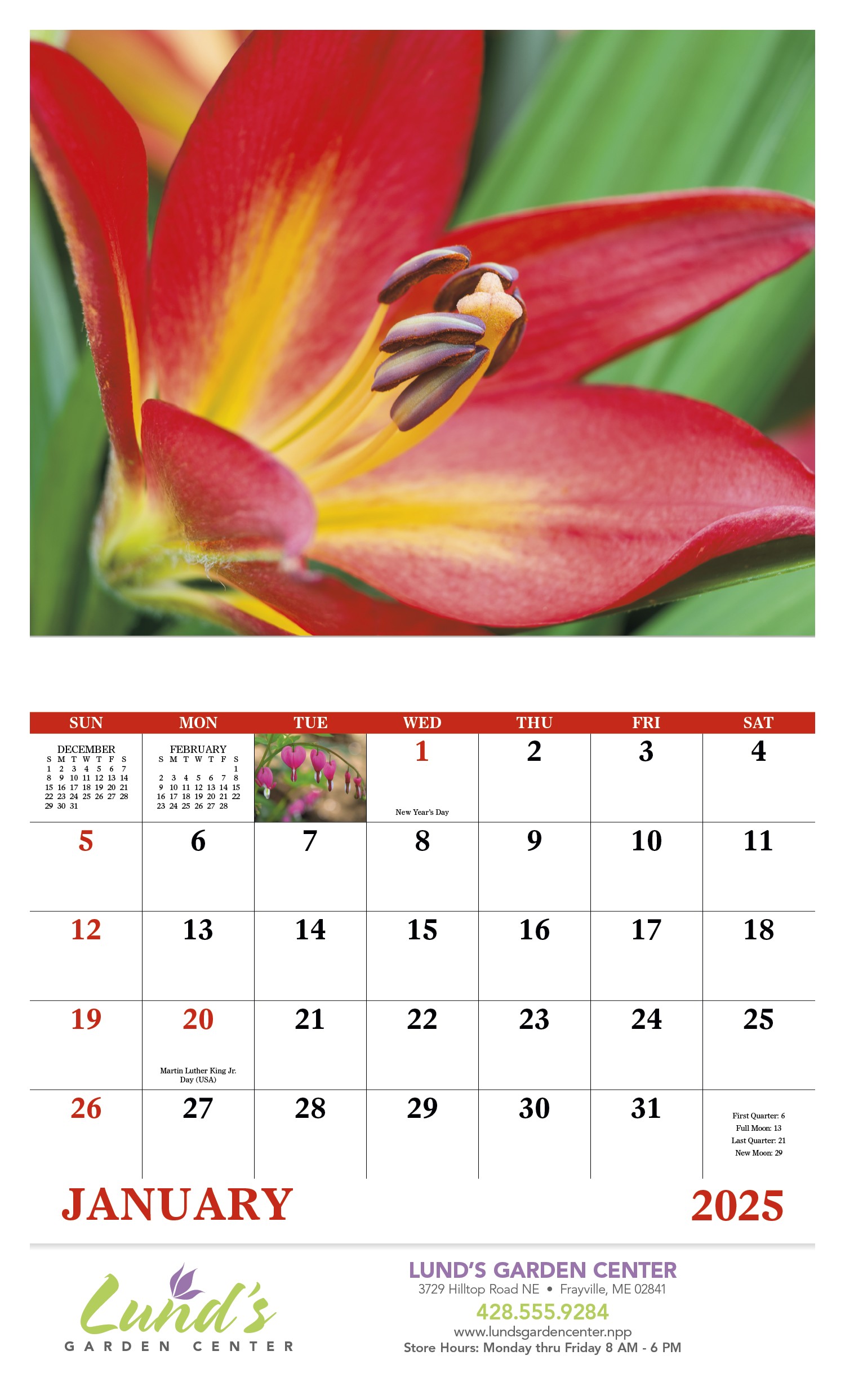 Good Value™ Flowers - Stapled Calendar 2