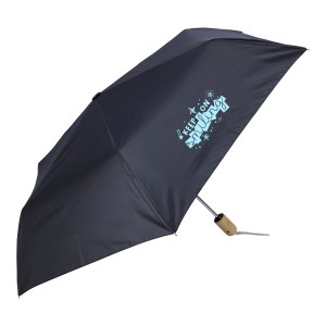 Shed Rain™ 42" RPET Bamboo-Handled Auto-Open/Close Compact Umbrella 2 Shed Rain™ 42" RPET Bamboo-Handled Auto-Open/Close Compact Umbrella 2