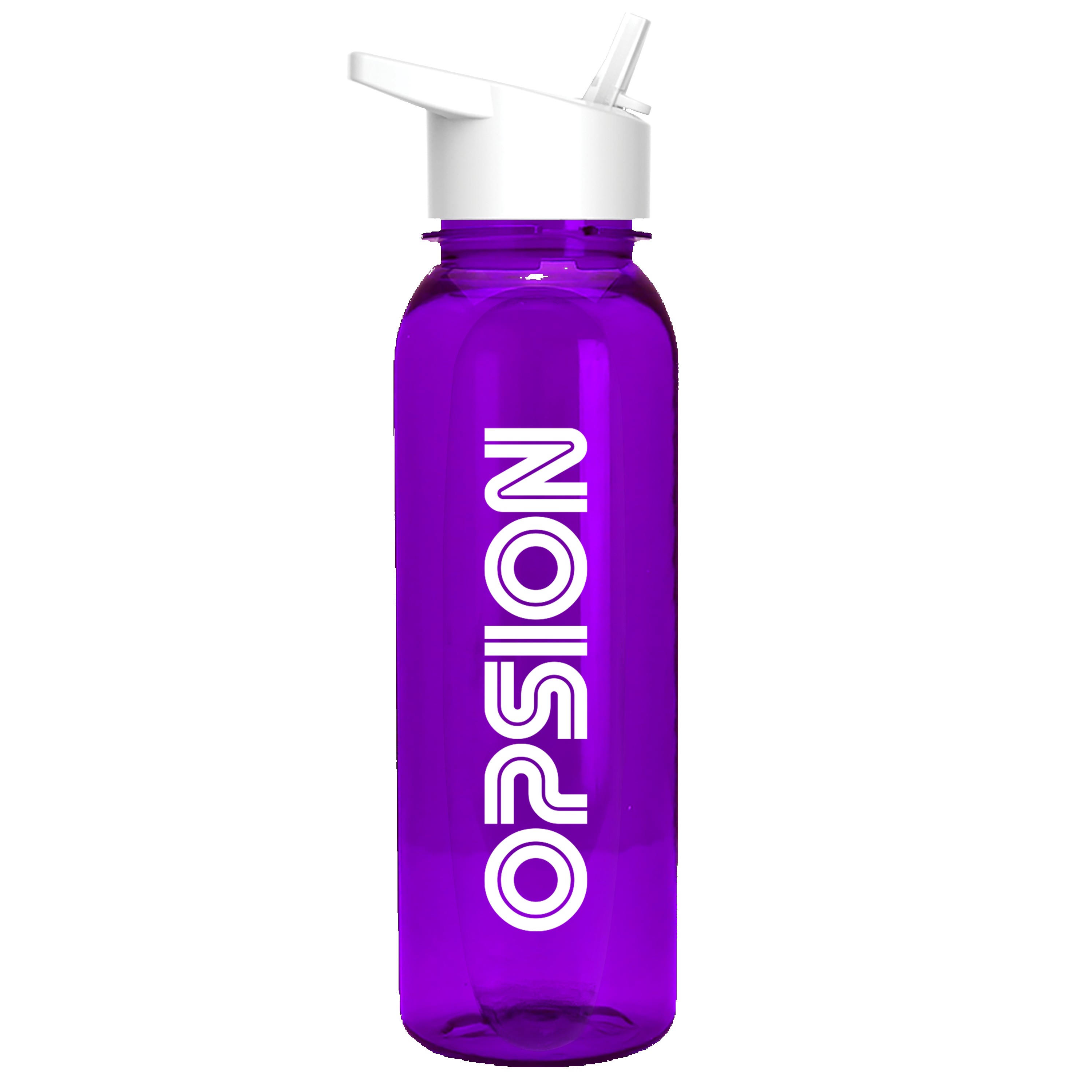 Garyline® Boss Embossed Tritan® Bottle with Flip-Straw Lid - 24 oz. 2