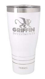 Tervis® Powder-Coated Stainless Steel Traveler® Tumbler - 30 oz. - 46494 glacier white image Tervis® Powder-Coated Stainless Steel Traveler® Tumbler - 30 oz. - 46494 glacier white image