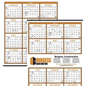 Triumph® Calendars Small Quantity Custom Span-A-Year Calendar 2 Triumph® Calendars Small Quantity Custom Span-A-Year Calendar 2