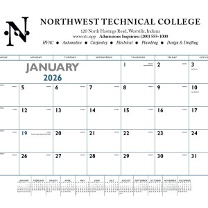 Triumph® Calendars Blue & Black Desk Pad 2 Triumph® Calendars Blue & Black Desk Pad 2