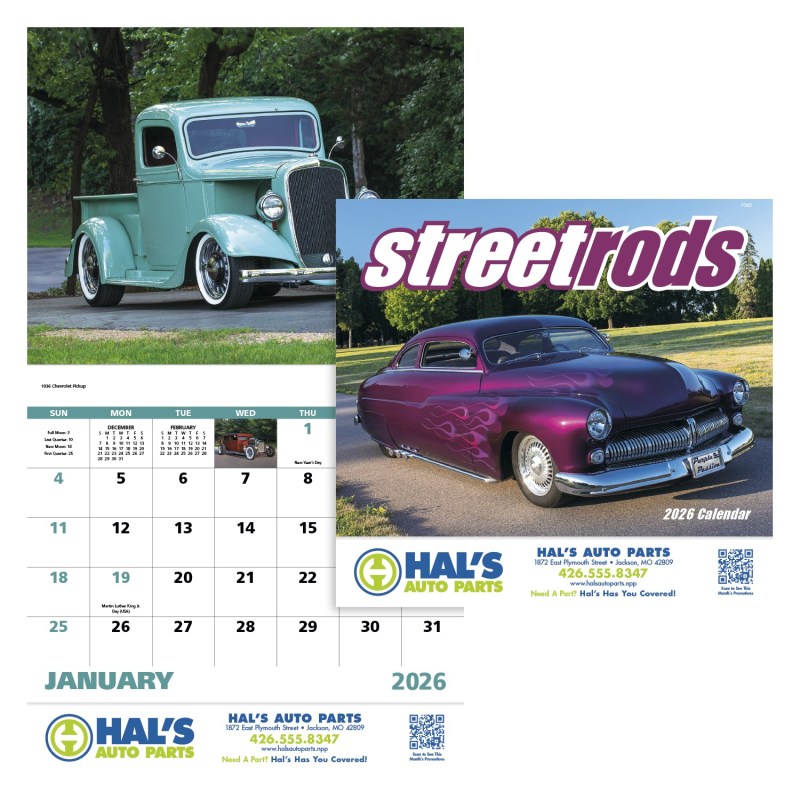 Good Value™ Street Rods - Stapled Calendar 2 Good Value™ Street Rods - Stapled Calendar 2