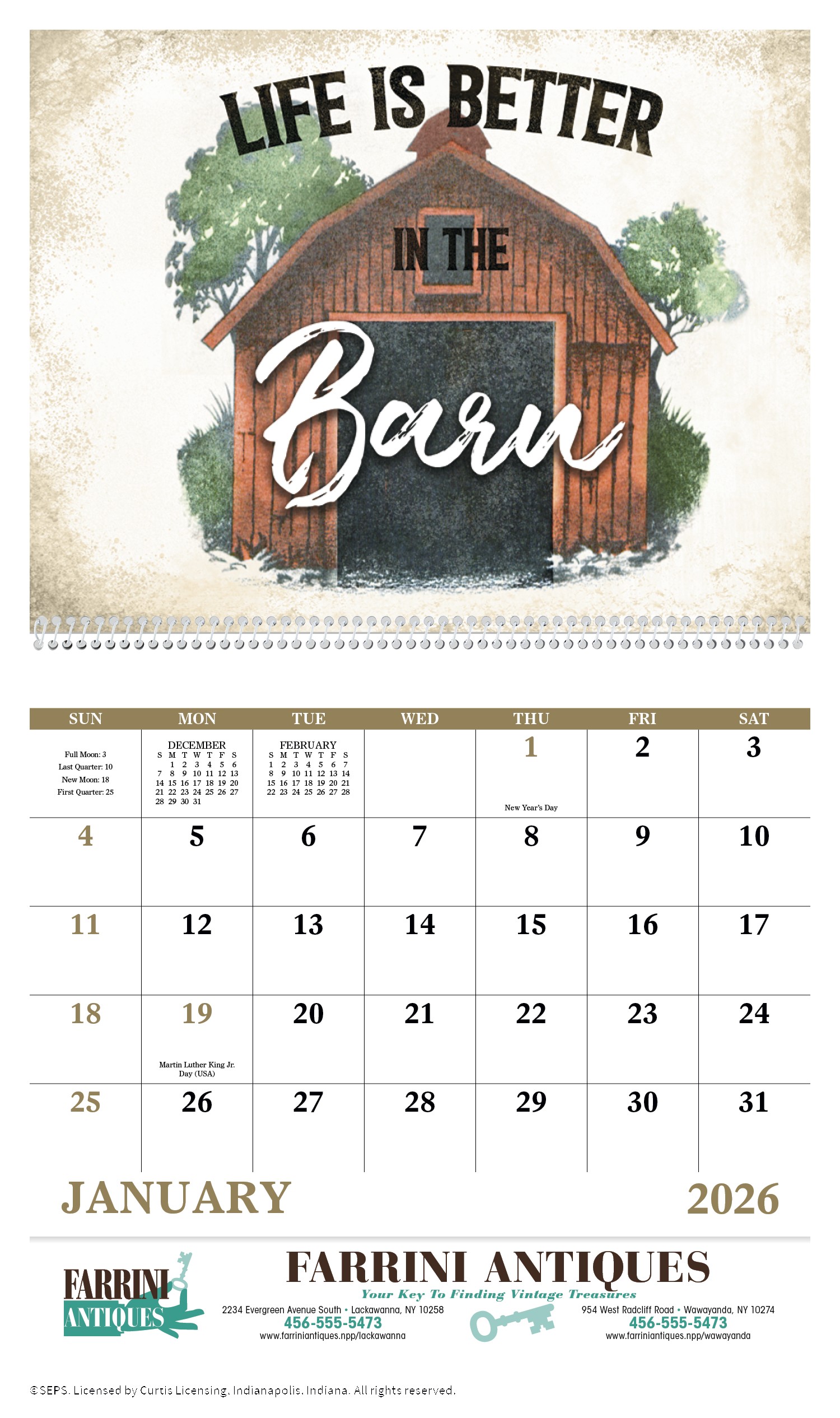Good Value™ Country Days - Spiral Calendar 2