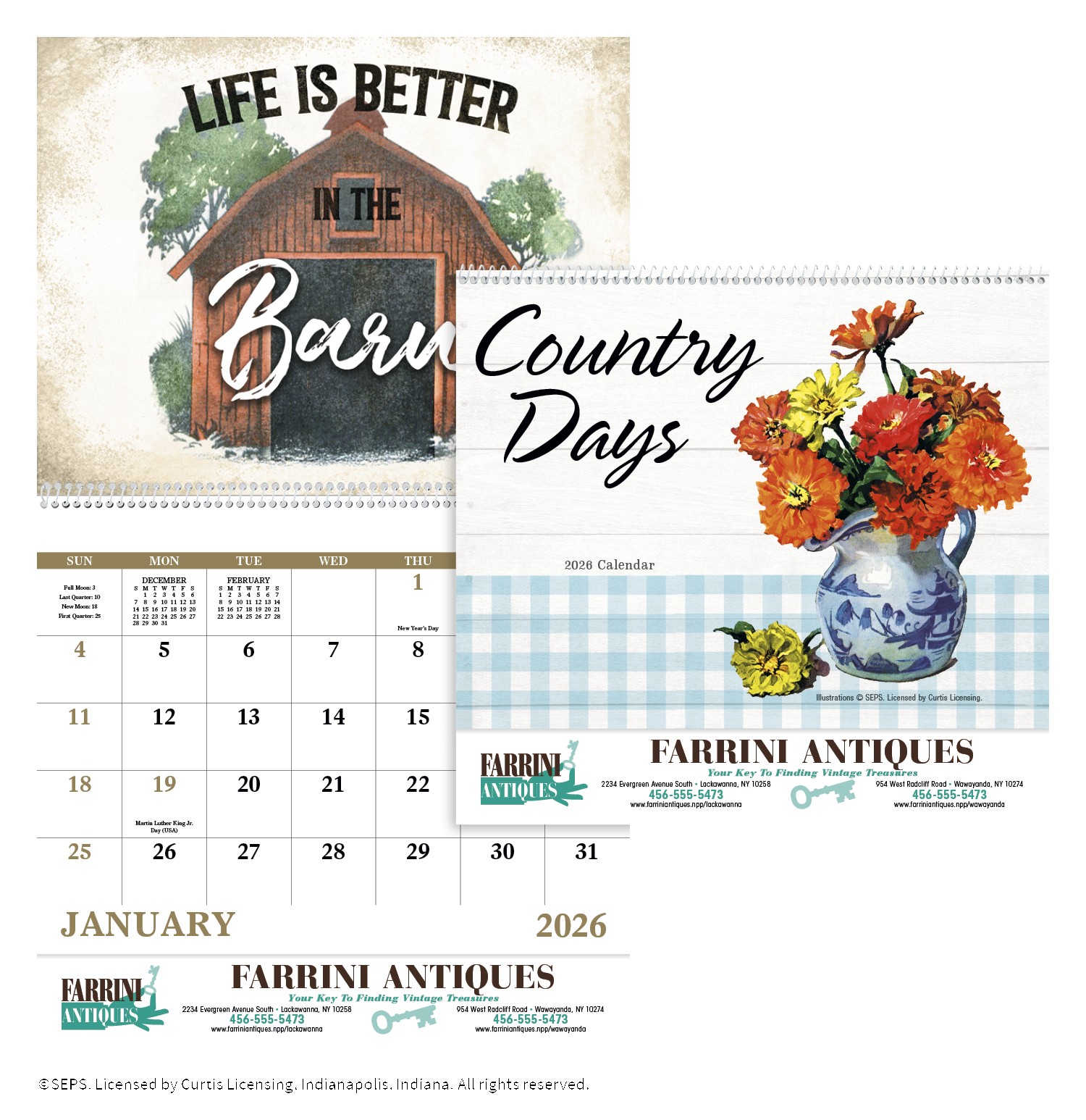 Good Value™ Country Days - Spiral Calendar 2