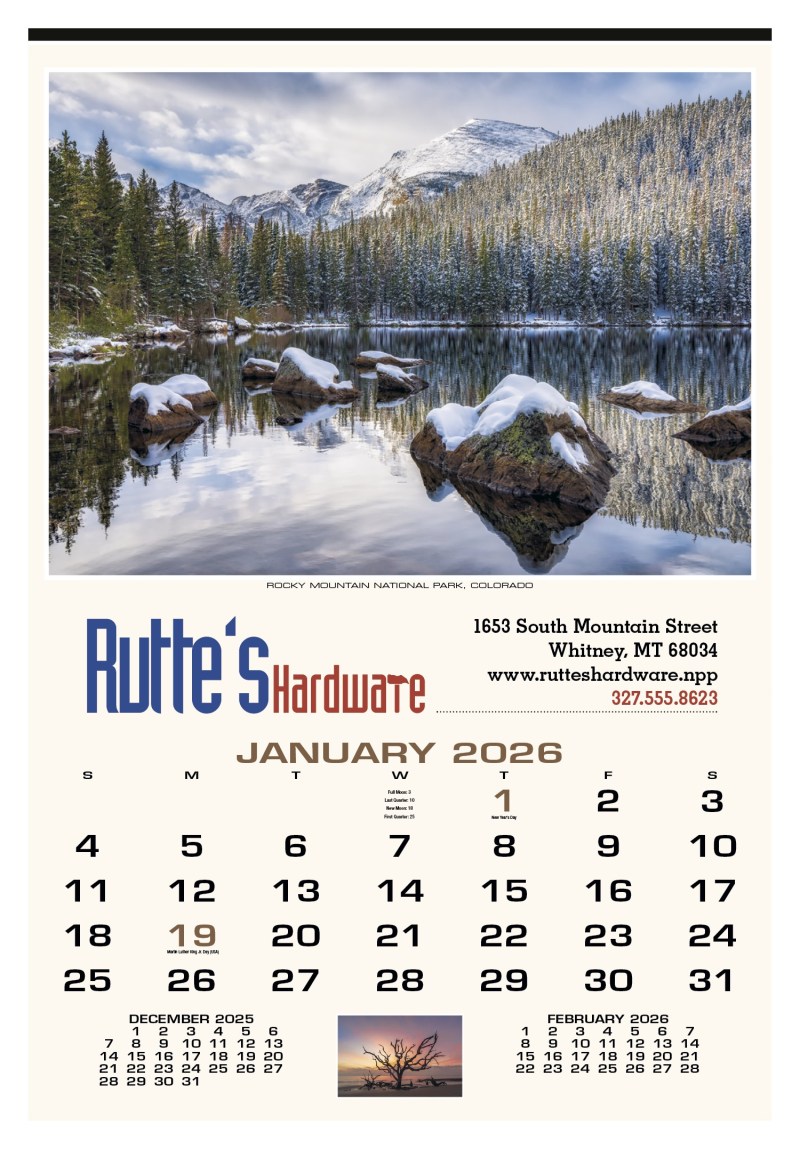 HotLine® Products Scenic America® Executive Calendar 2 HotLine® Products Scenic America® Executive Calendar 2