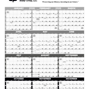 Triumph® Calendars Black & White Time Management Span-A-Year Non-Laminated Calendar 2 Triumph® Calendars Black & White Time Management Span-A-Year Non-Laminated Calendar 2