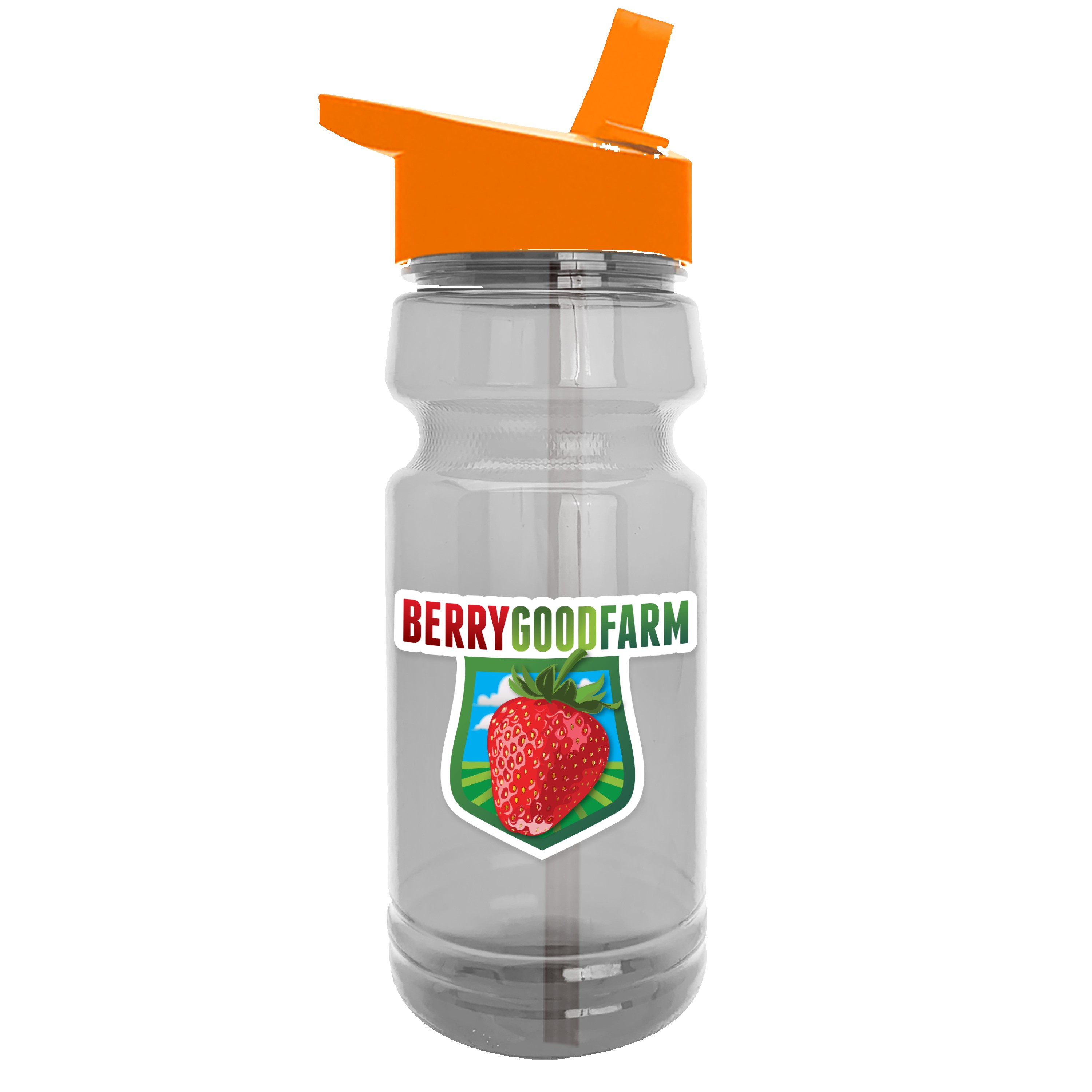 Garyline® Trainer Clear Bottle with Flip-Straw Lid - 24 oz. 2