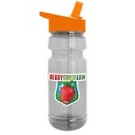 Garyline® Trainer Clear Bottle with Flip-Straw Lid - 24 oz. - TB124H_clear_bottle_orange_lid_frost_straw_full.png Garyline® Trainer Clear Bottle with Flip-Straw Lid - 24 oz. - TB124H_clear_bottle_orange_lid_frost_straw_full.png