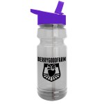 Garyline® Trainer Clear Bottle with Flip-Straw Lid - 24 oz. - TB124H_clear_bottle_violet_lid_frost_straw_1c.png Garyline® Trainer Clear Bottle with Flip-Straw Lid - 24 oz. - TB124H_clear_bottle_violet_lid_frost_straw_1c.png
