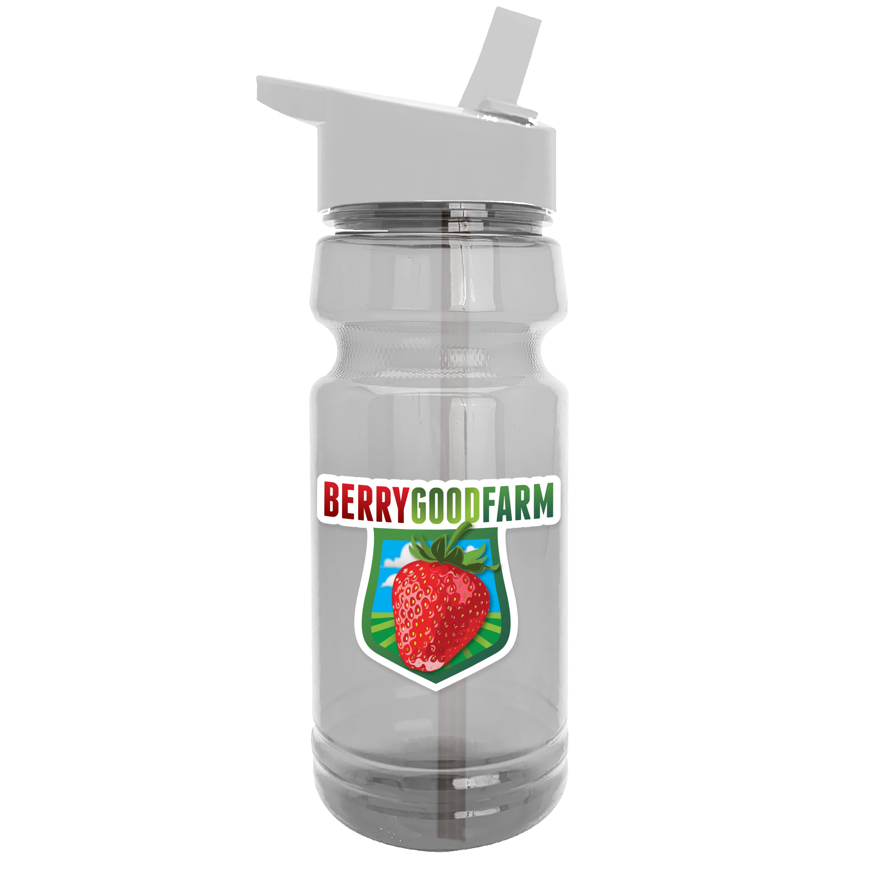 Garyline® Trainer Clear Bottle with Flip-Straw Lid - 24 oz. 2