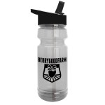Garyline® Trainer Clear Bottle with Flip-Straw Lid - 24 oz. 2 Garyline® Trainer Clear Bottle with Flip-Straw Lid - 24 oz. 2