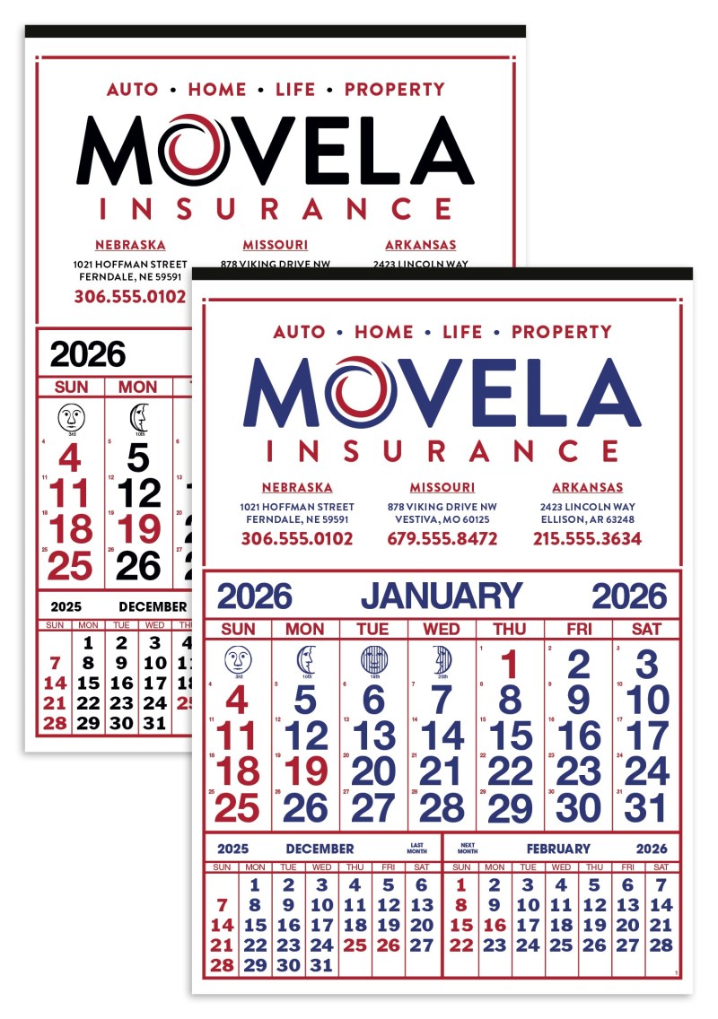 Skinner & Kennedy™ Commercial 12-Sheet Calendar 2 Skinner & Kennedy™ Commercial 12-Sheet Calendar 2