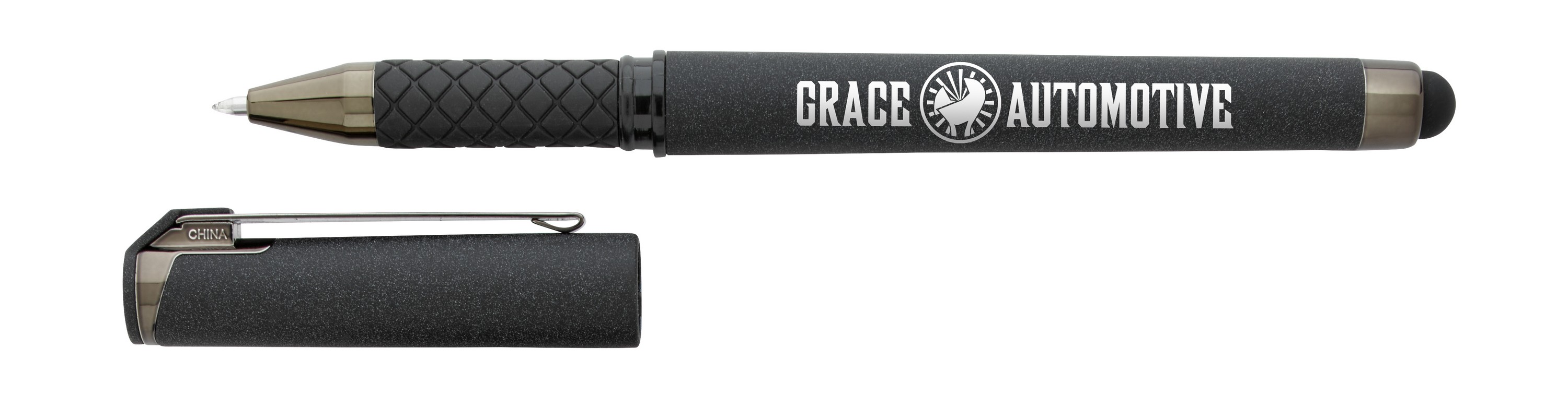 Good Value™ Cali Stylus Gunmetal Suede RABS Pen 2
