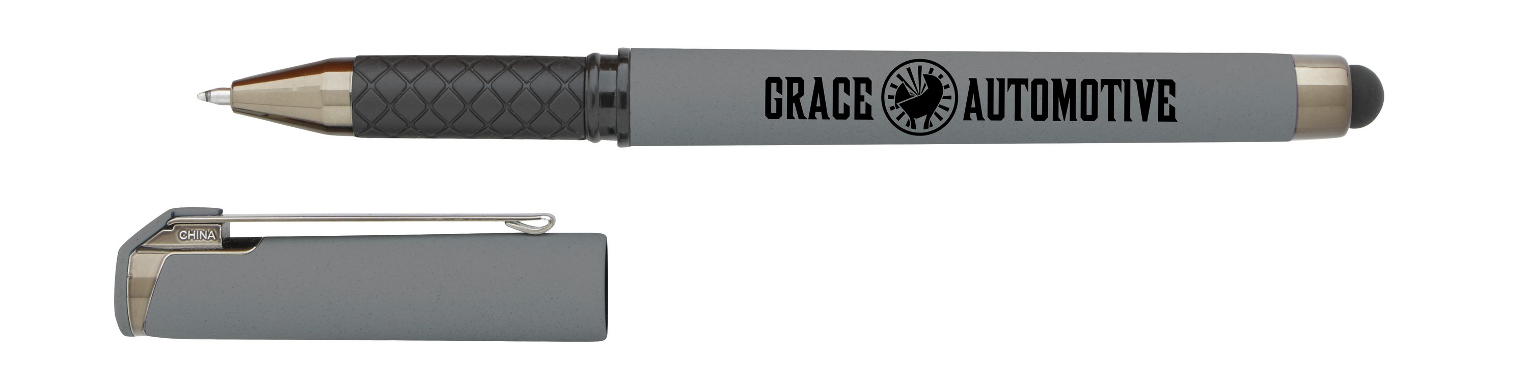 Good Value™ Cali Stylus Gunmetal Suede RABS Pen 2