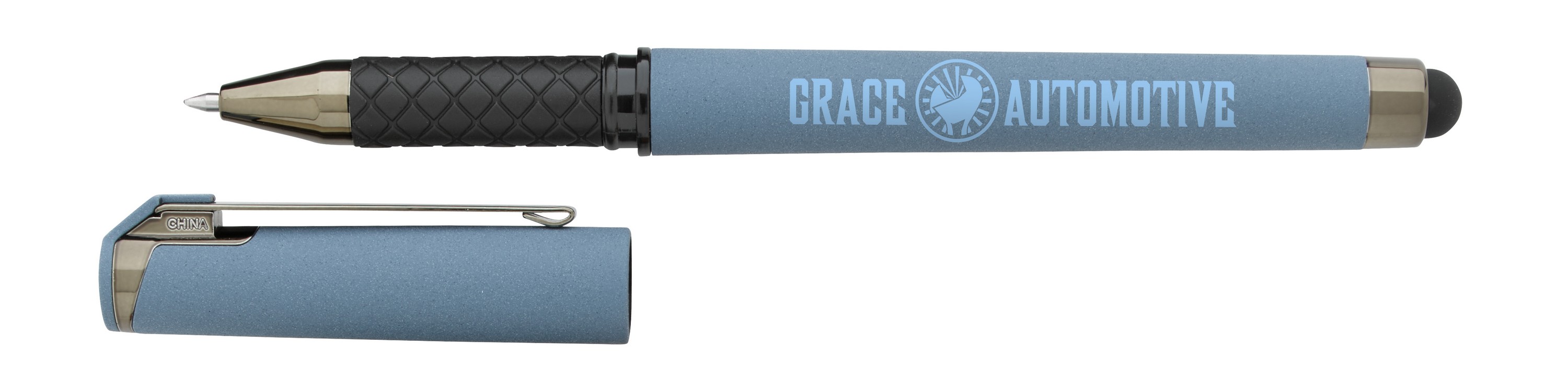 Good Value™ Cali Stylus Gunmetal Suede RABS Pen 2