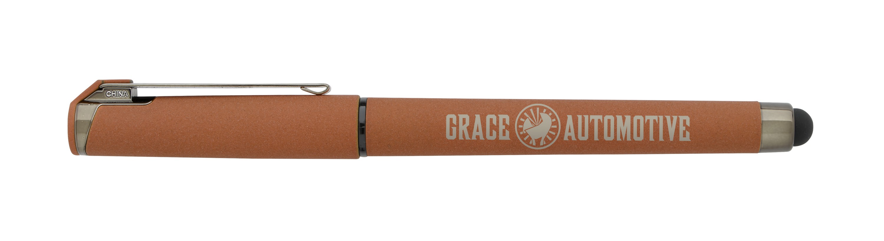 Good Value™ Cali Stylus Gunmetal Suede RABS Pen 2